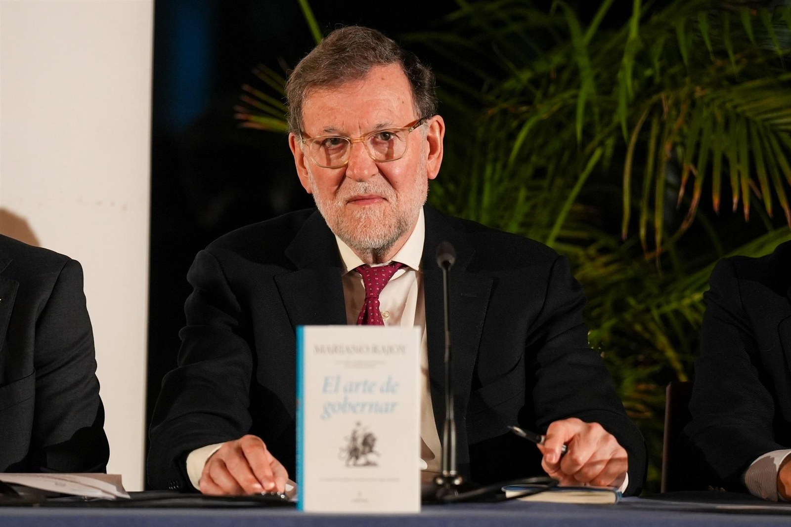 El expresidente del Gobierno Mariano Rajoy durante la presentación de un ibro