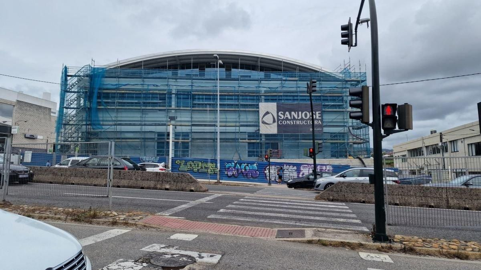 Las obras de la nueva sede de Bimba y Lola en la viguesa Avenida de Madrid.