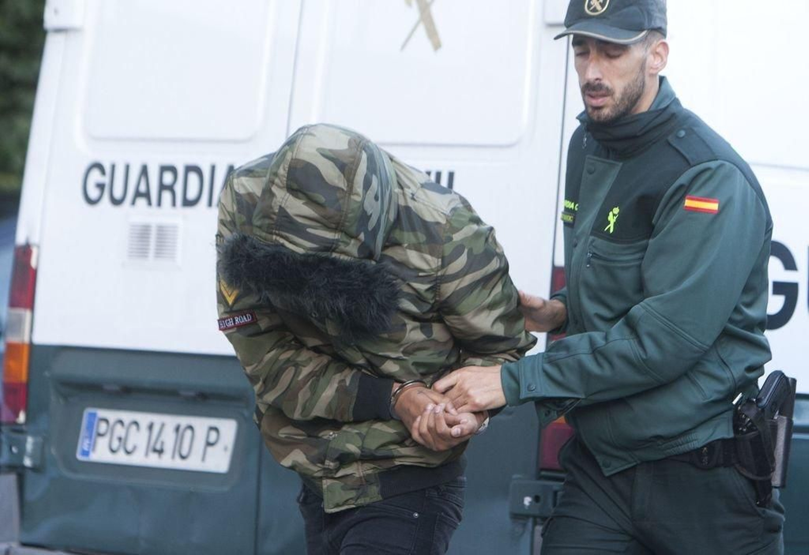 Uno de los presuntos lugartenientes de la banda de ‘`Los Betas’ tras su detención en octubre.