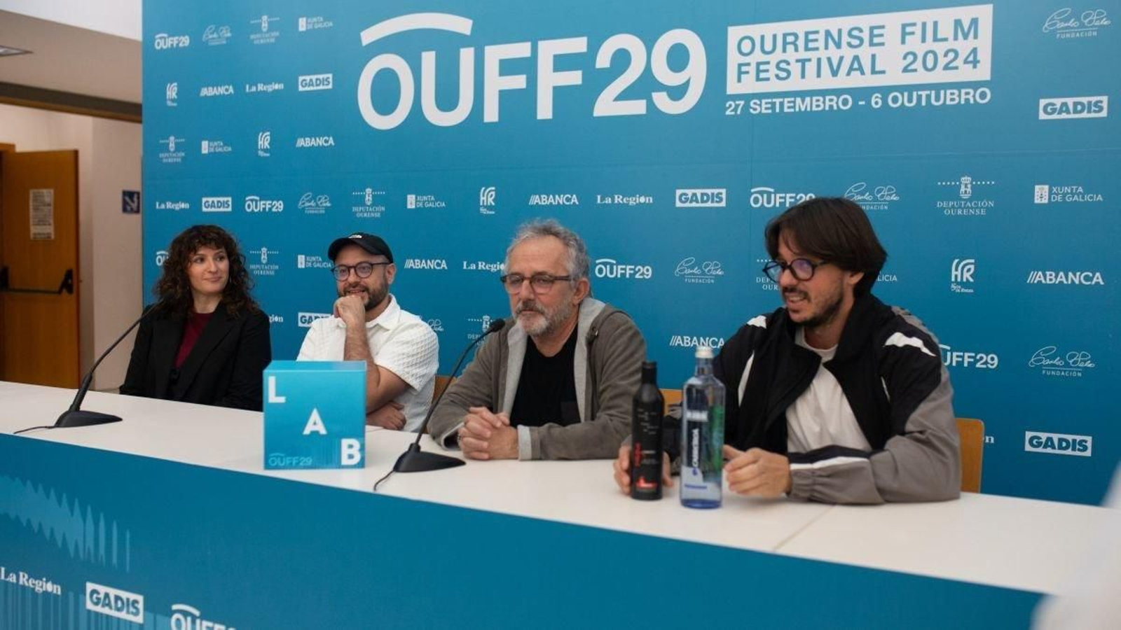 Laura Doval, Alberto Días, “Morris” y Andrés Goteira (Foto: Sandra Iglesias).