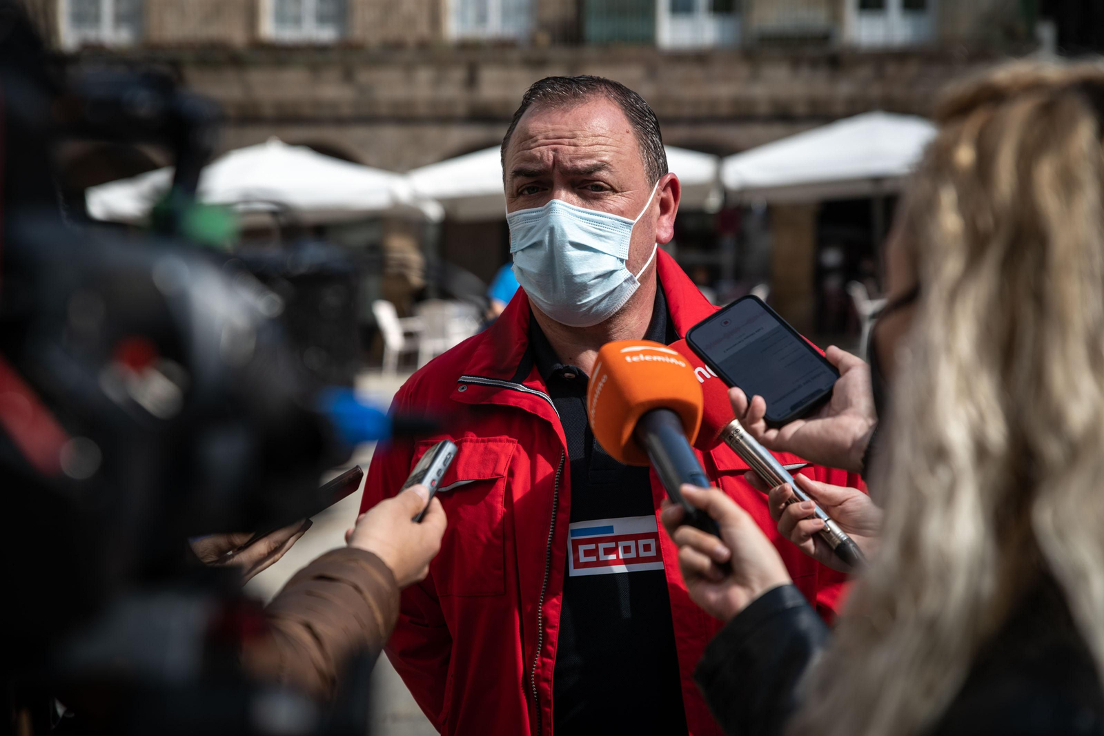 Concentración de protesta trabajadores del concello.