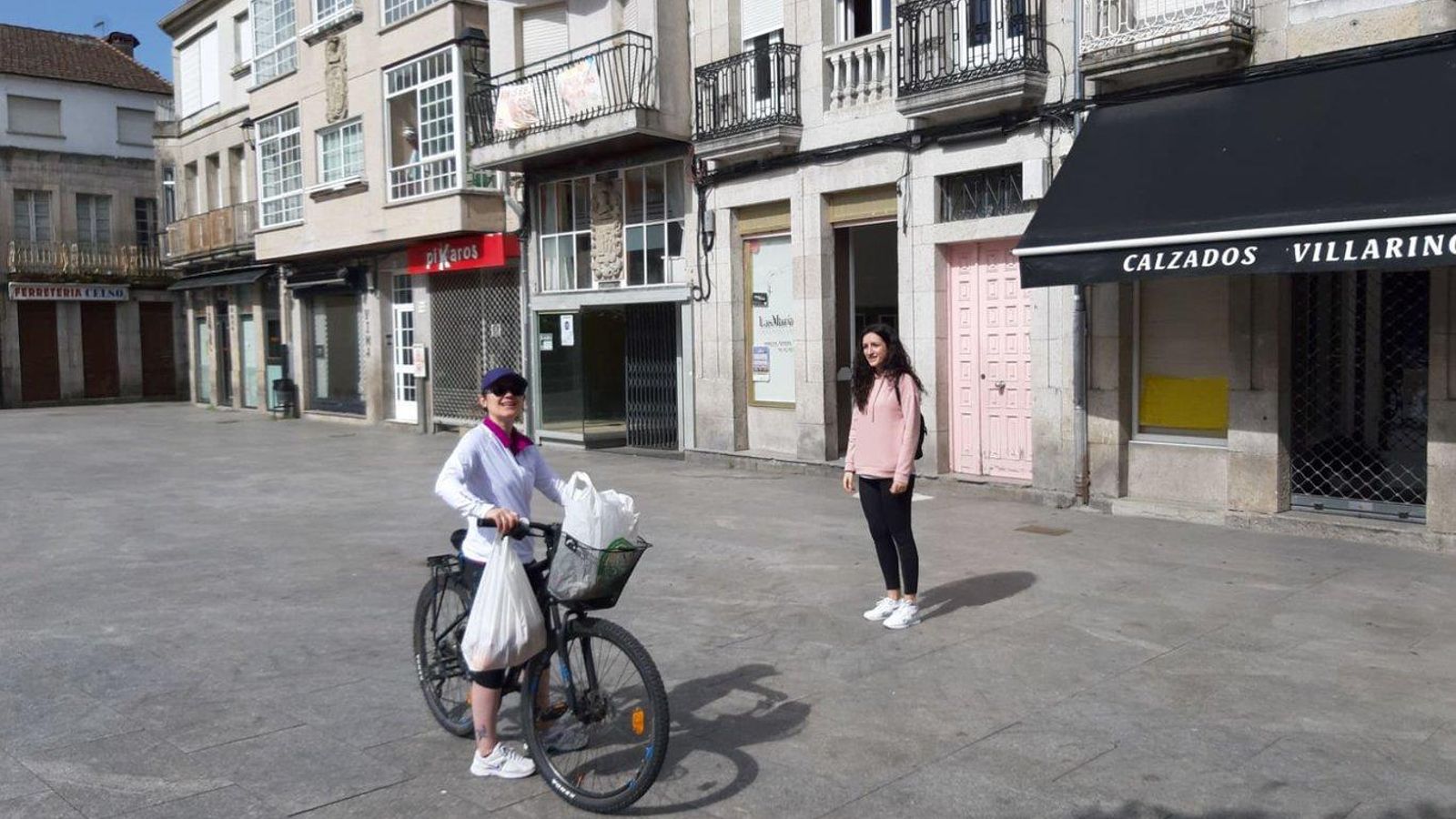 En Xinzo de Limia comenzaron la fase cero animados por el buen tiempo. Paula Palomanes