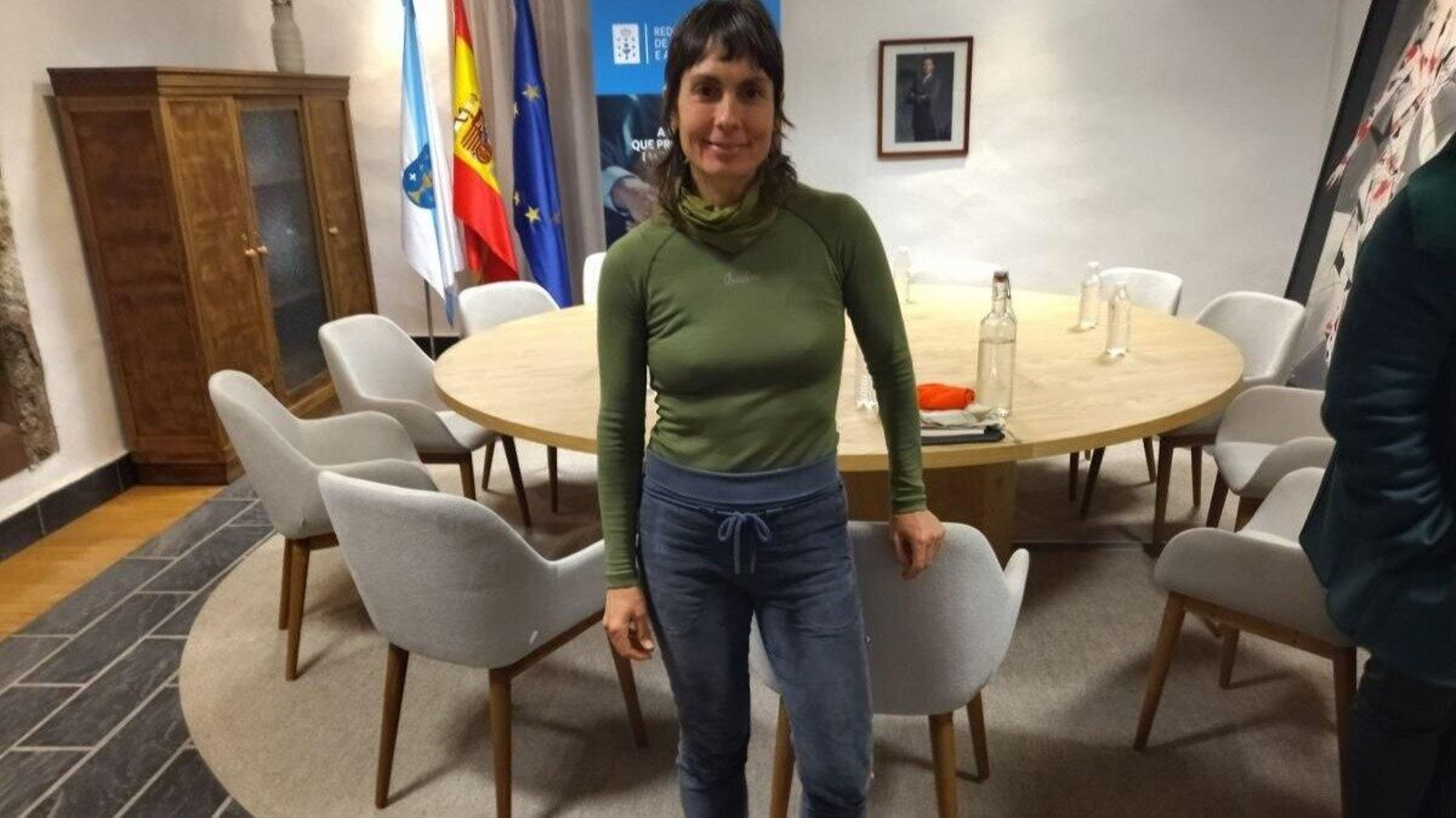 La emprendedora leonesa Noemí Barrientos en la Casa Grande de Viloira (O Barco).