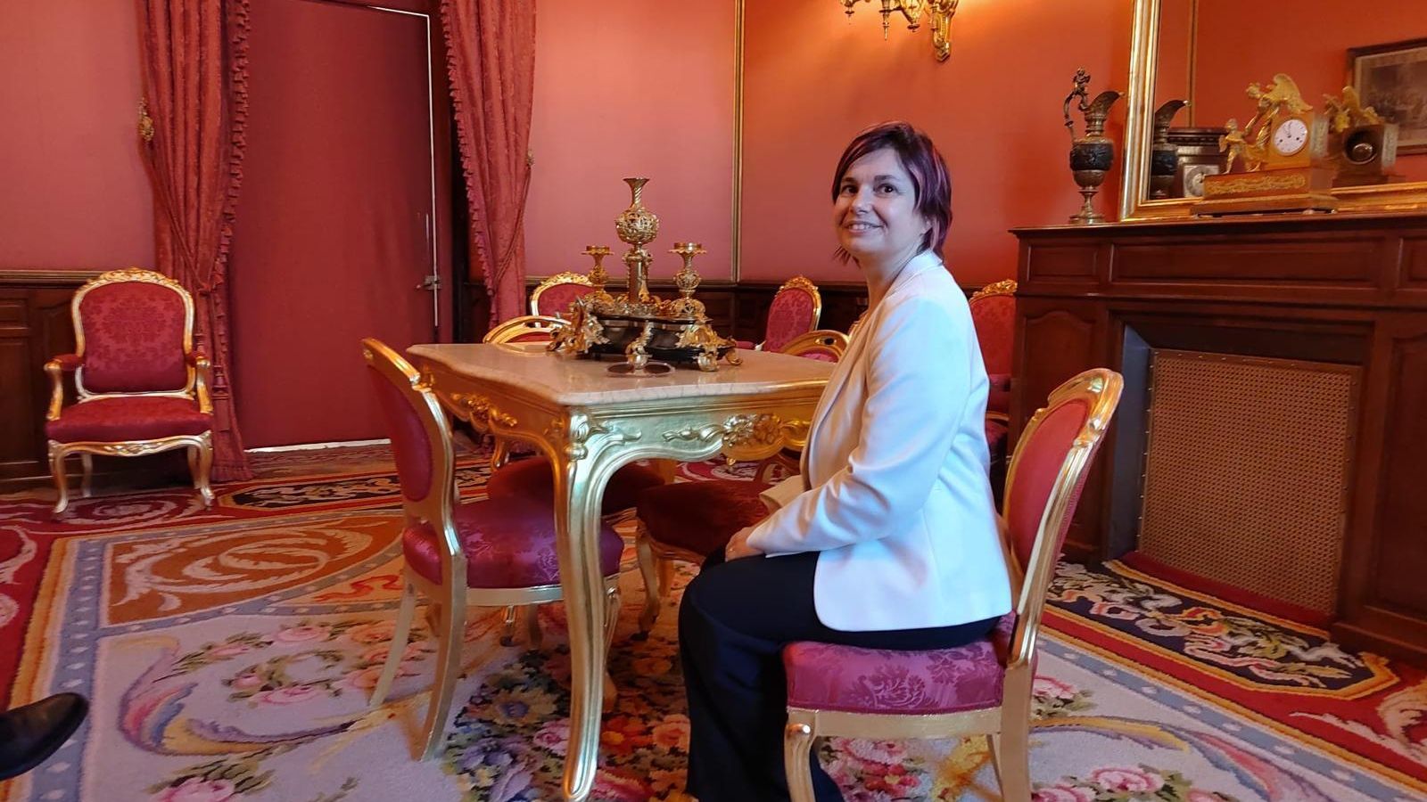 La presidenta del Consejo duran una visita al Congreso