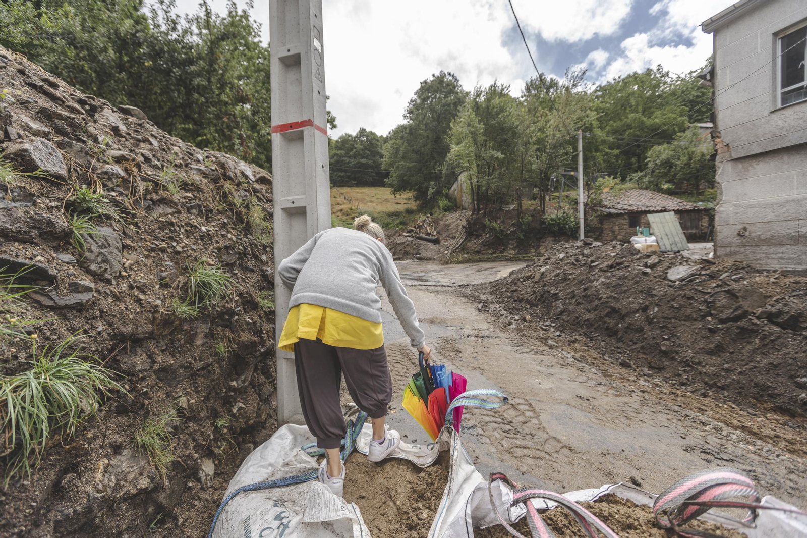Galería | Viana do Bolo vuelve revivir las riadas de junio tras las intensas lluvias