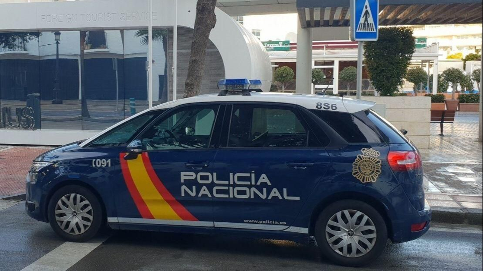 Policía Nacional en Marbella.