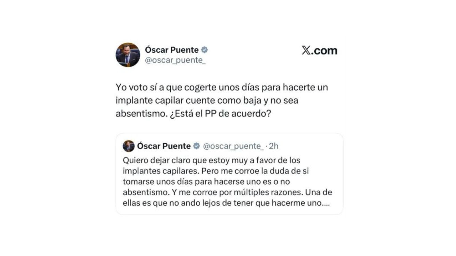 El post de Óscar Puente