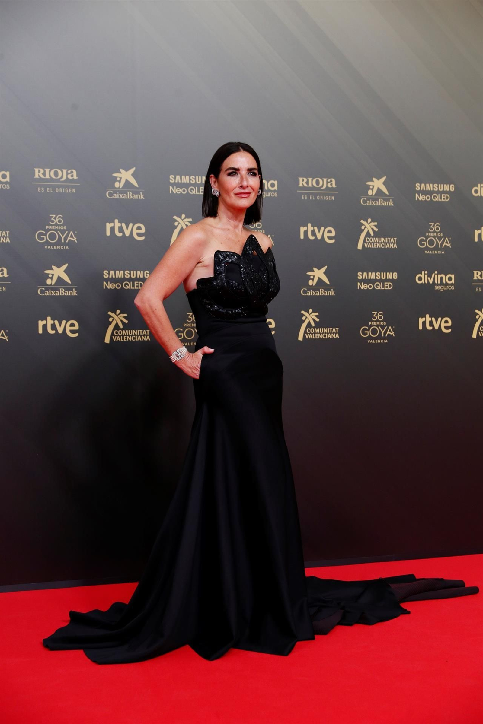 La alfombra roja de la 36ª edición de los Premios Goya. // EFE