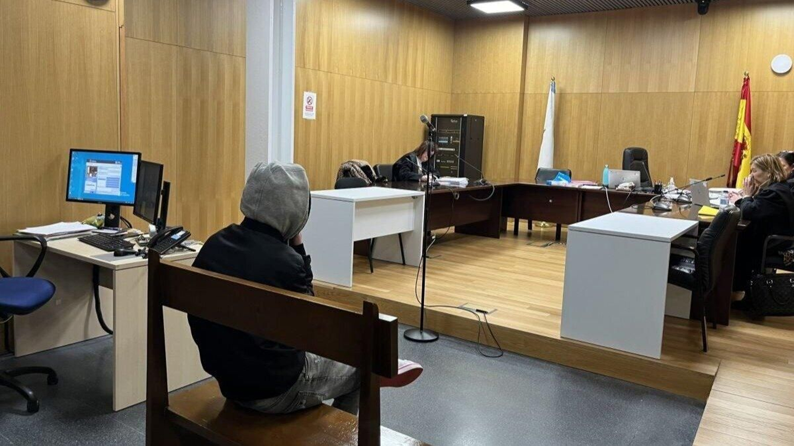 Pablo C.I., ayer en el Penal 2, en donde admtió las coacciones.