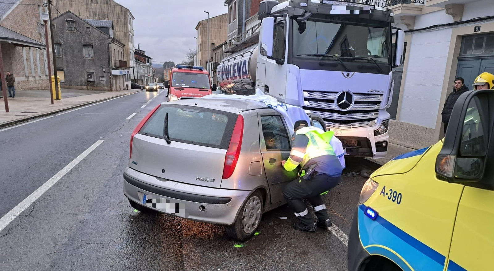 El accidente de tráfico en Antas do Ulla