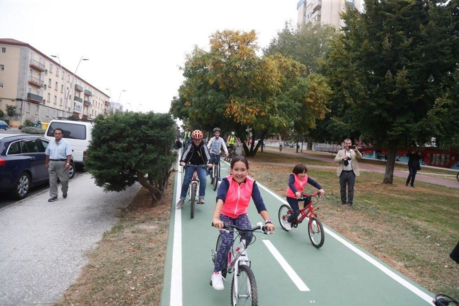 Vigo estrena el carril bici  001228