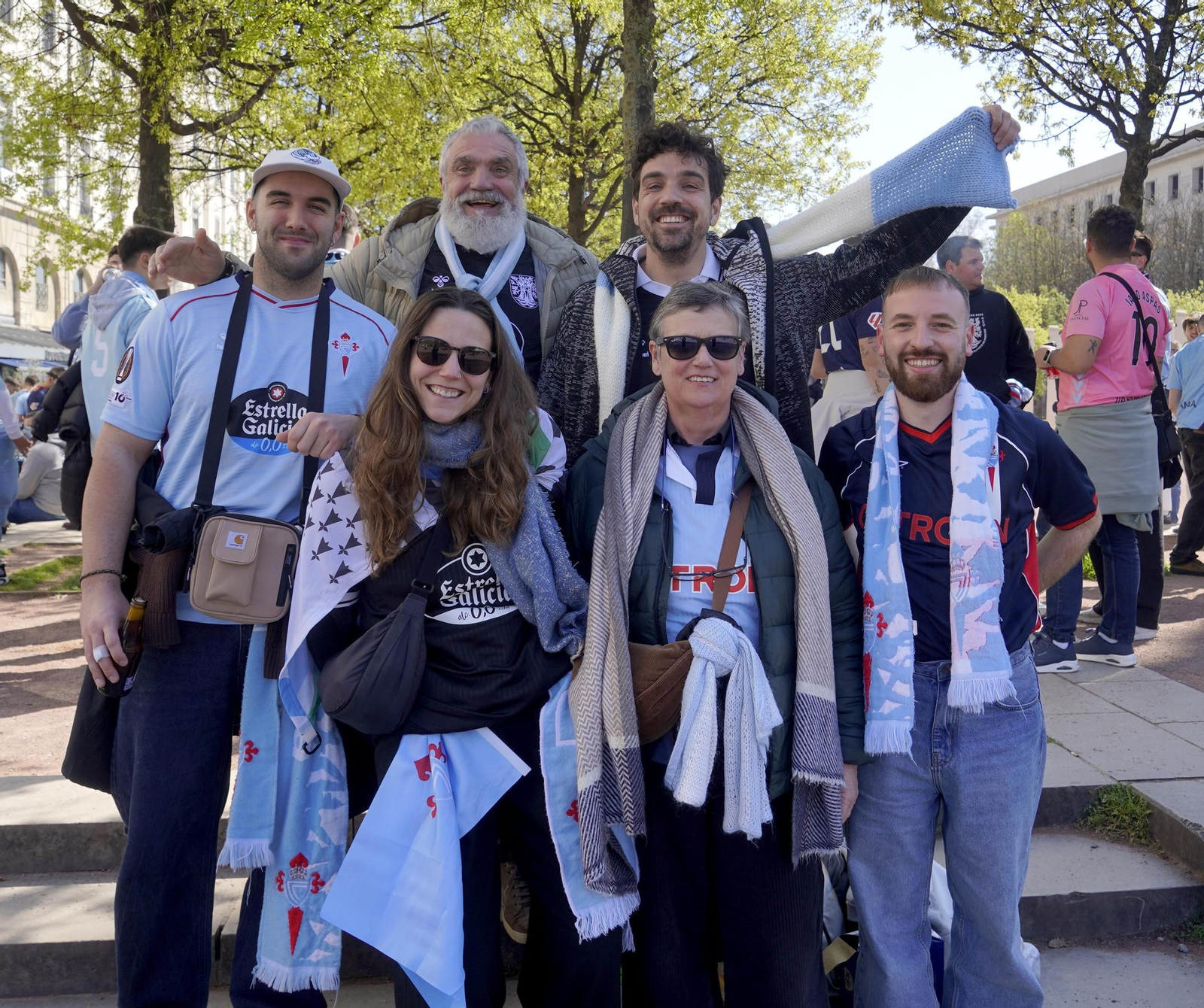 Galería | El mayor desplazamiento de aficionados con 3.000 celtistas en Lyon