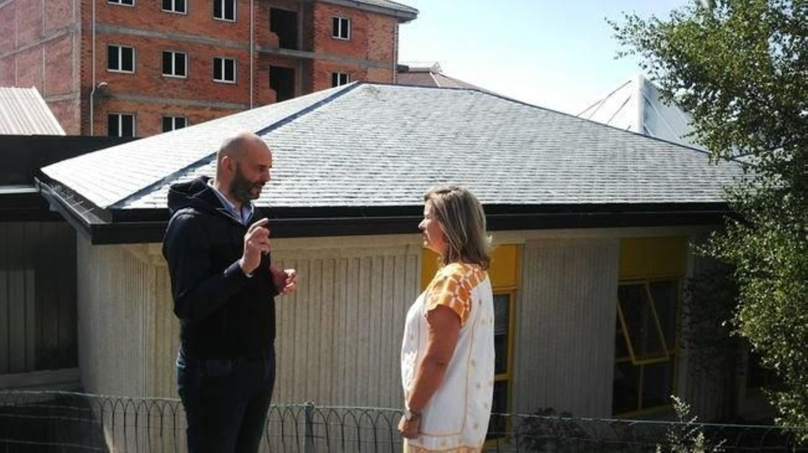 José Antonio Armada y Eloína Núñez en Bande.