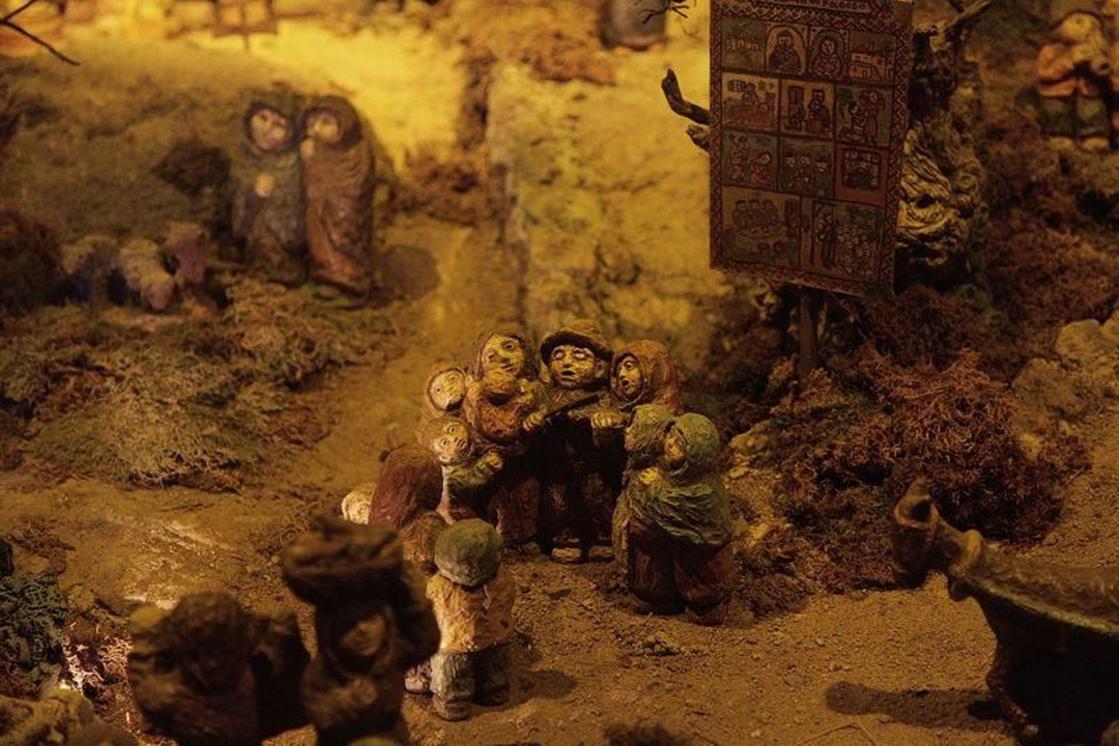 El belén de Baltar, un clásico en Ourense (MIGUEL ÁNGEL)