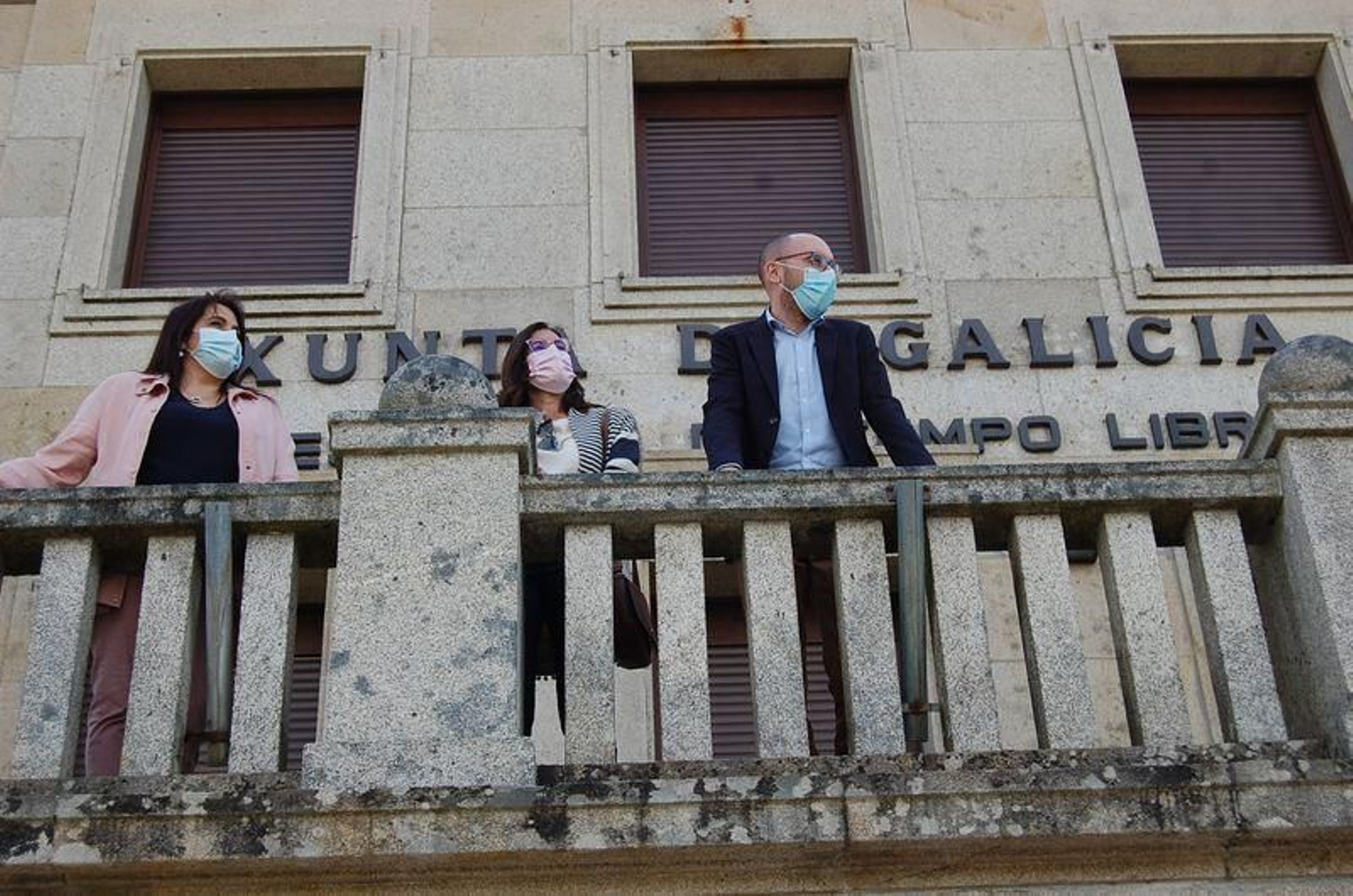 Entrada de la residencia de tiempo libre en O Carballiño.
