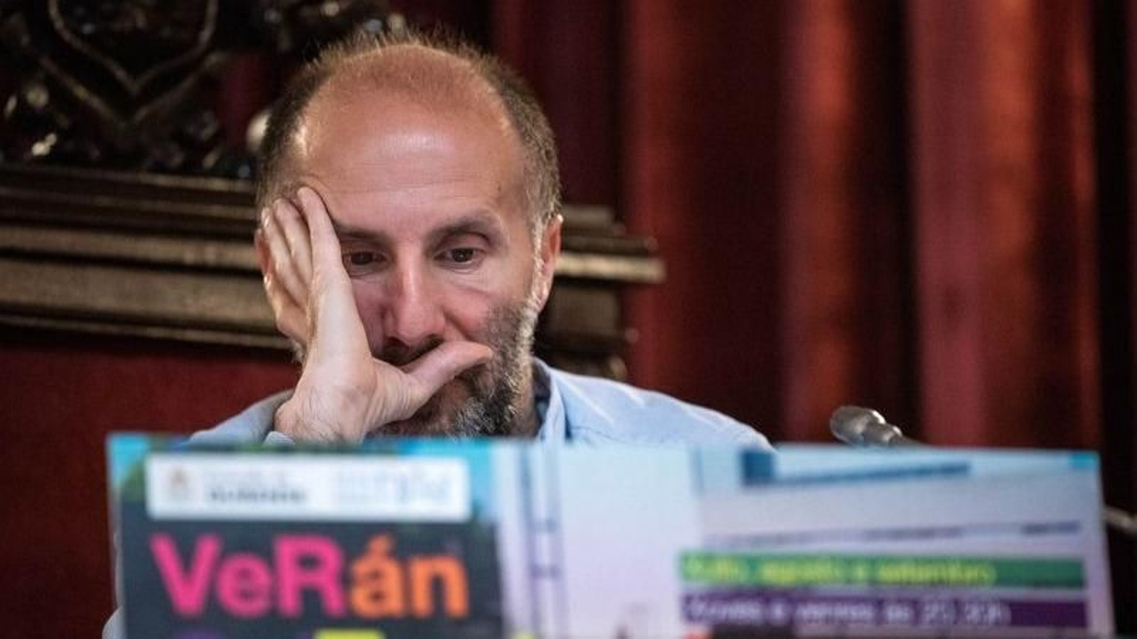 Gonzalo Pérez Jácome, alcalde de Ourense, en una de sus comparecencias (ÓSCAR PINAL).