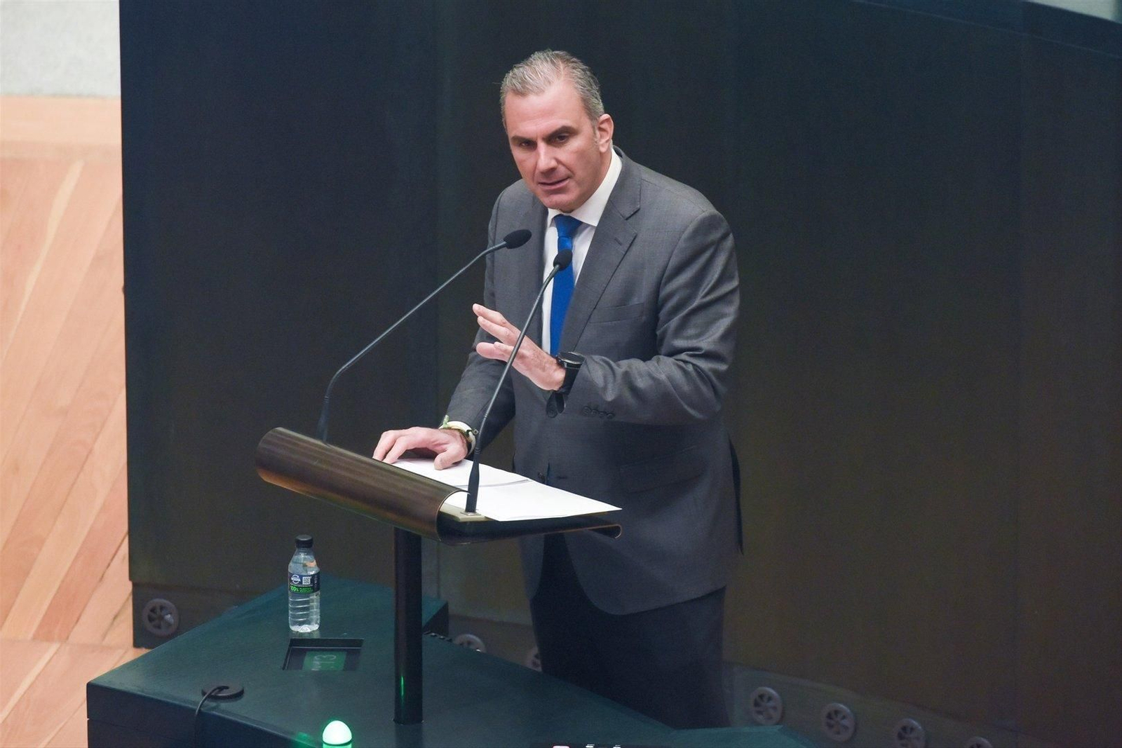 El portavoz de Vox en el Ayuntamiento de Madrid, Javier Ortega Smith. Foto: EP.