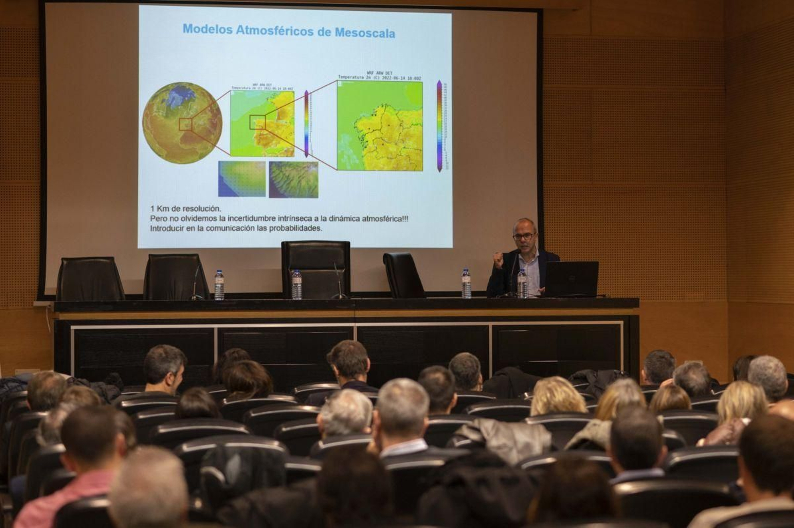 Ponencia de Juan Taboada, ayer en el Seminario de Acomet.