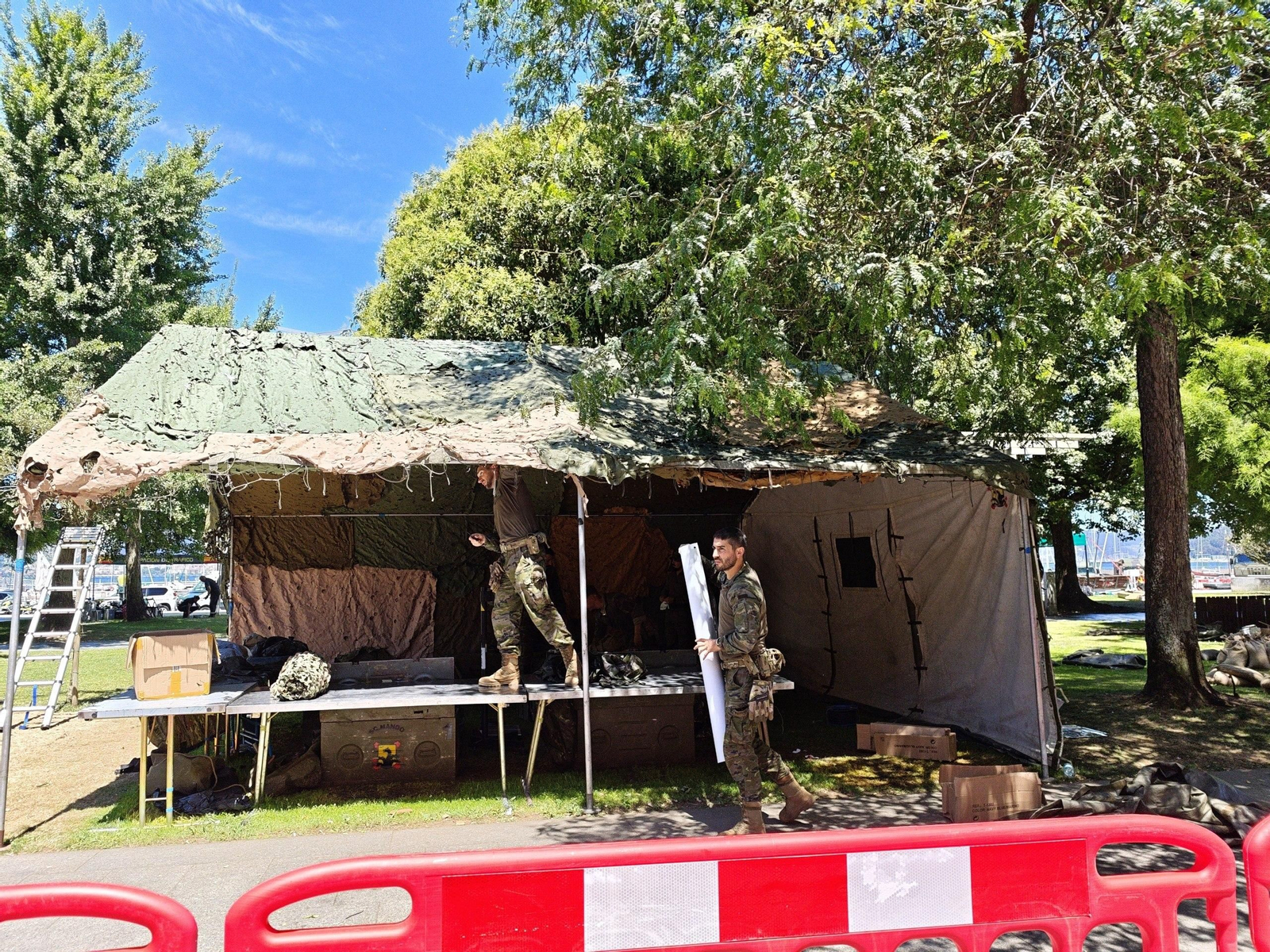 Galería | Las Fuerzas Armadas recogen sus bártulos tras una semana en Vigo