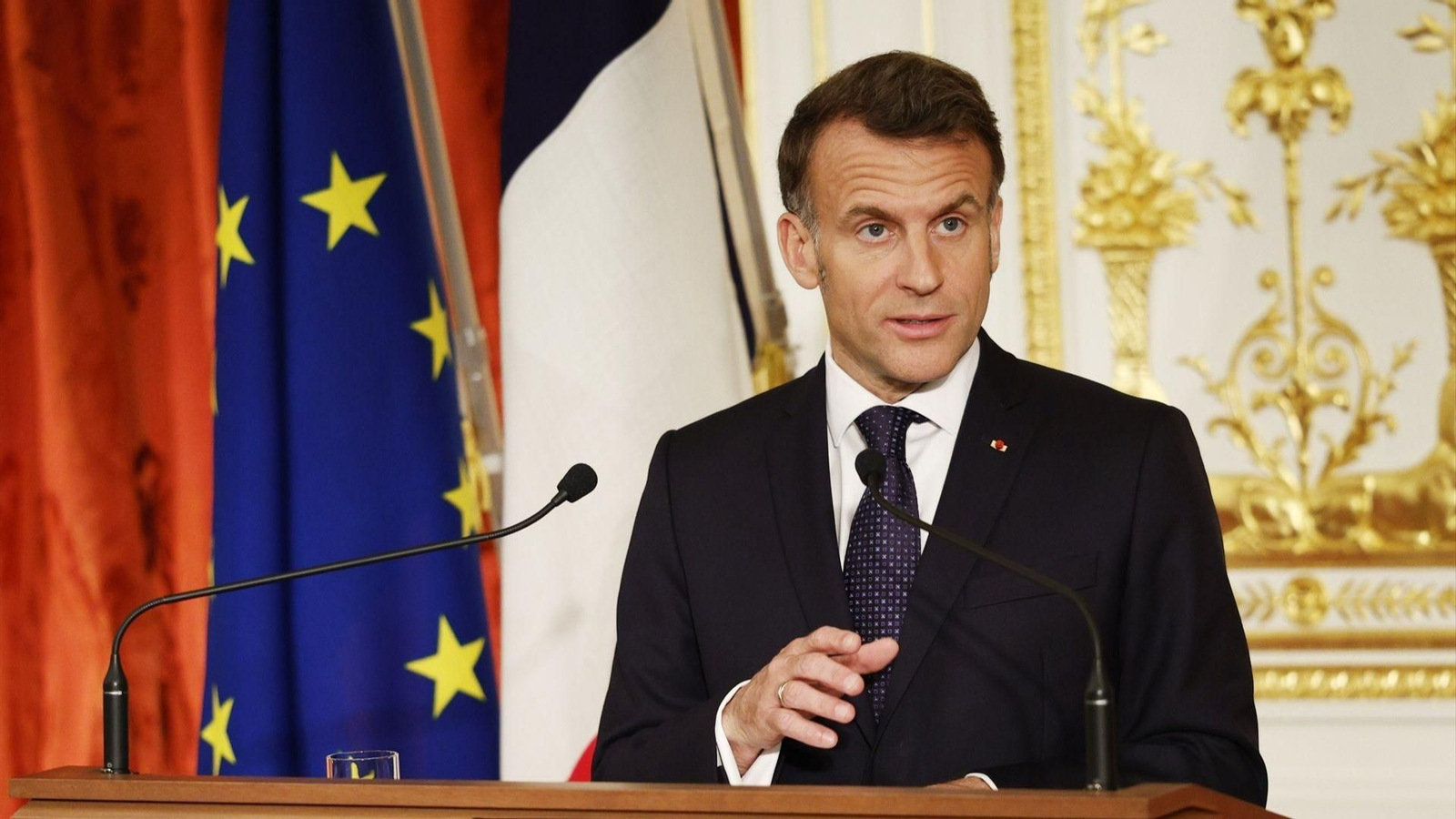 El presidente frances Emmanuel Macron, durante su visita a Japón.