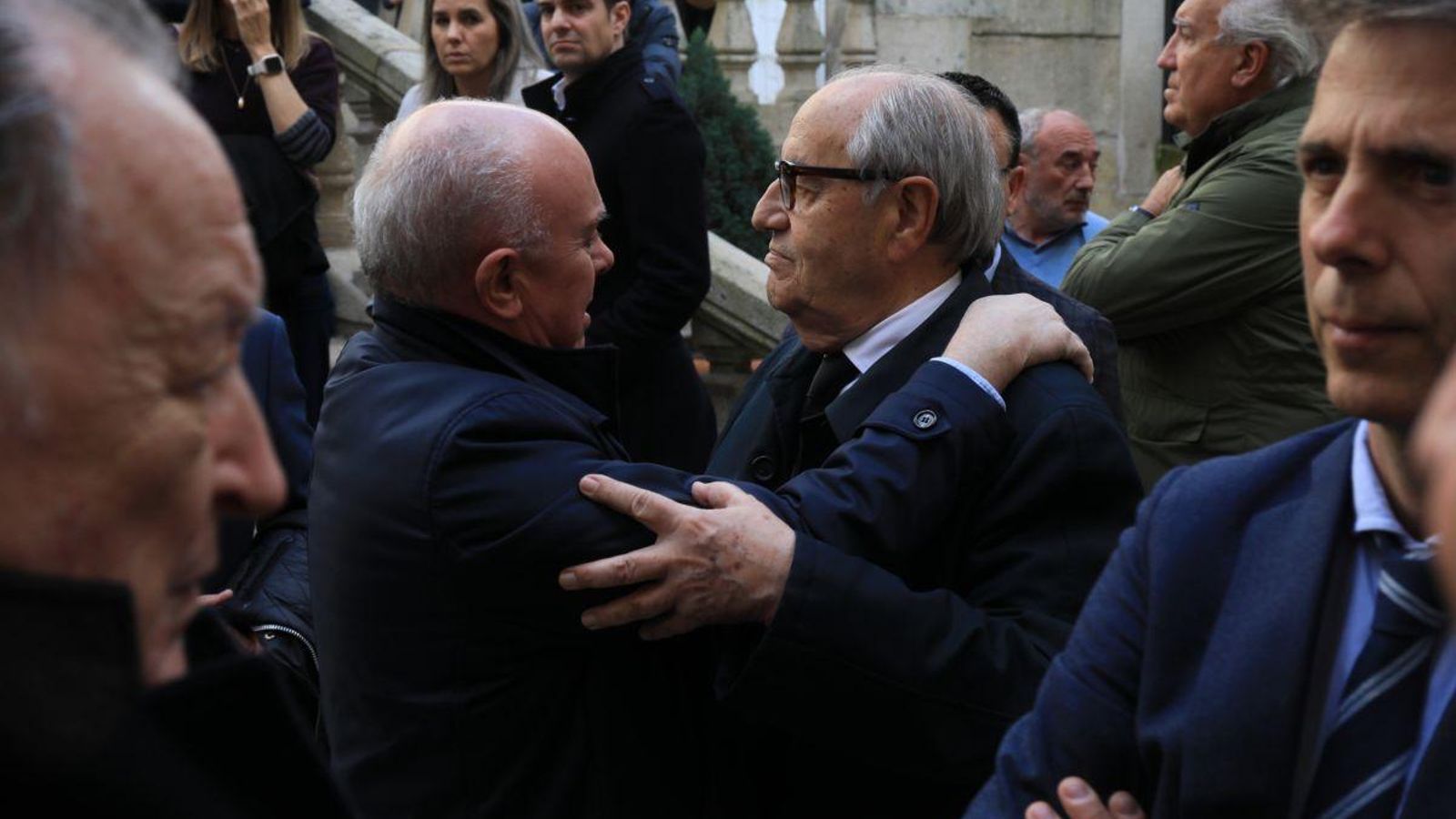 Emilio Pérez Nieto, presidente de honor de Pérez Rumbao, recibió el apoyo de la sociedad ourensana.