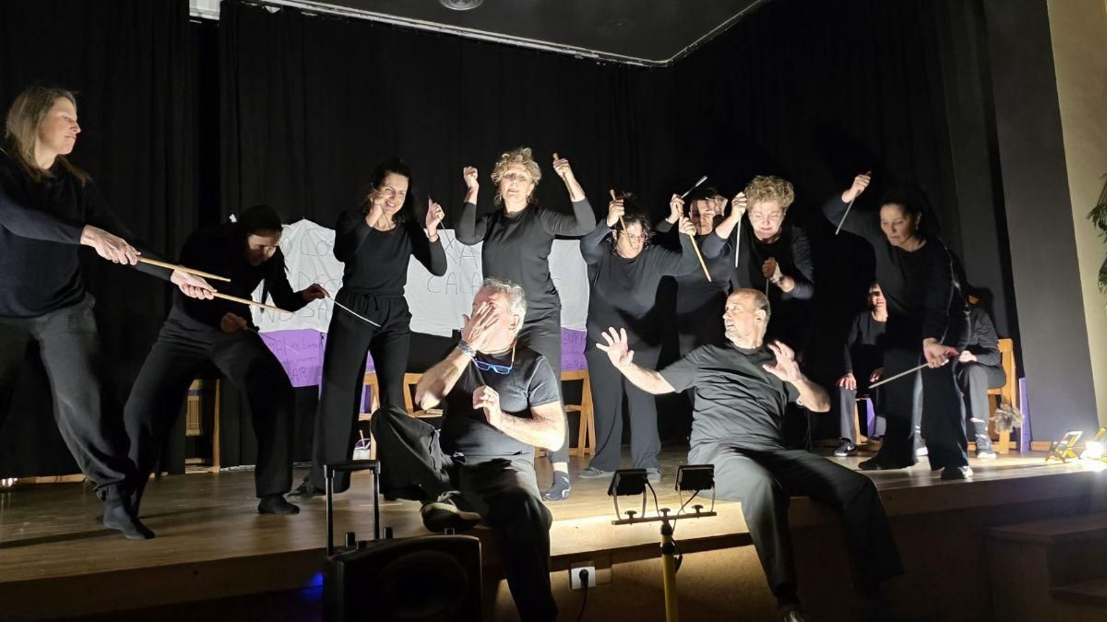 El grupo de Pereiro de Aguiar en su función.