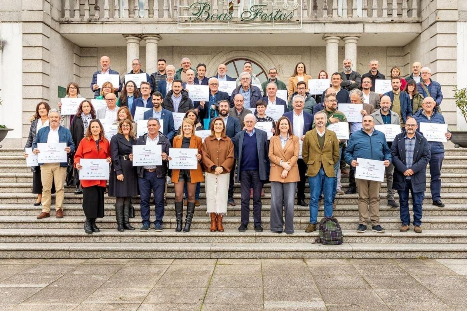 Entrega de premios de Vilas en Flor 2024 en Salvaterra do Miño este pasado viernes.