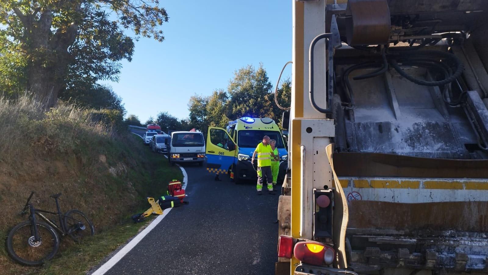 Urgencias sanitarias trasladadas hasta el lugar.