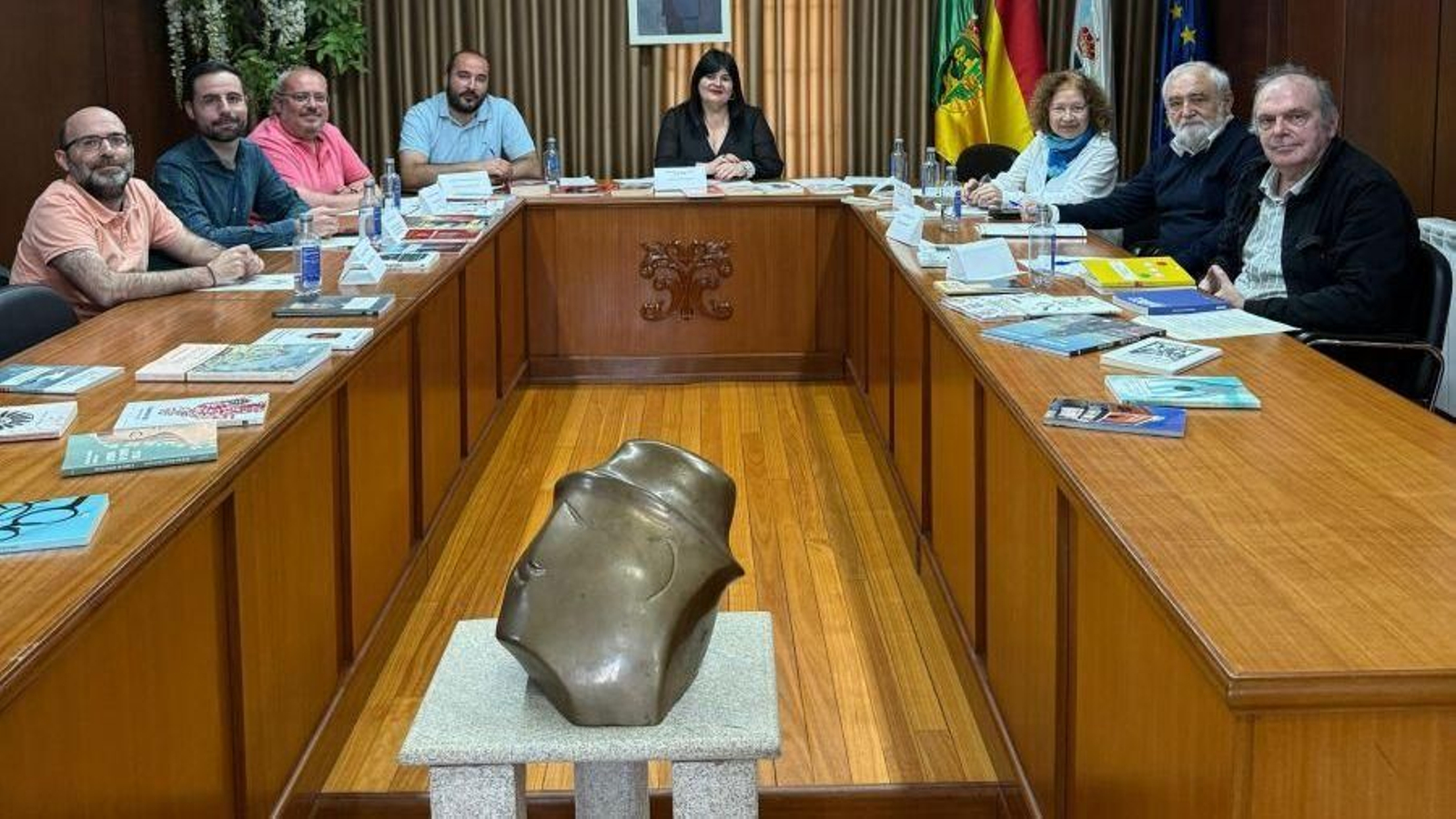 O xurado na Casa do Concello de Boborás.