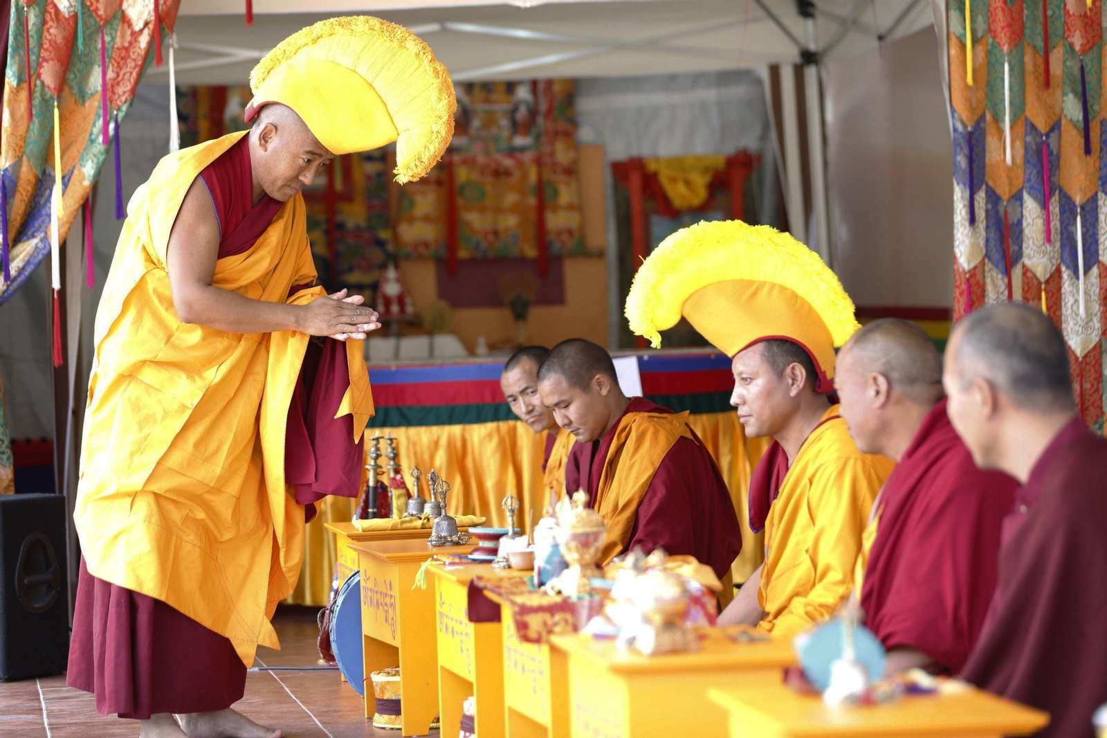 Inauguración do templo budista en Ventoselo