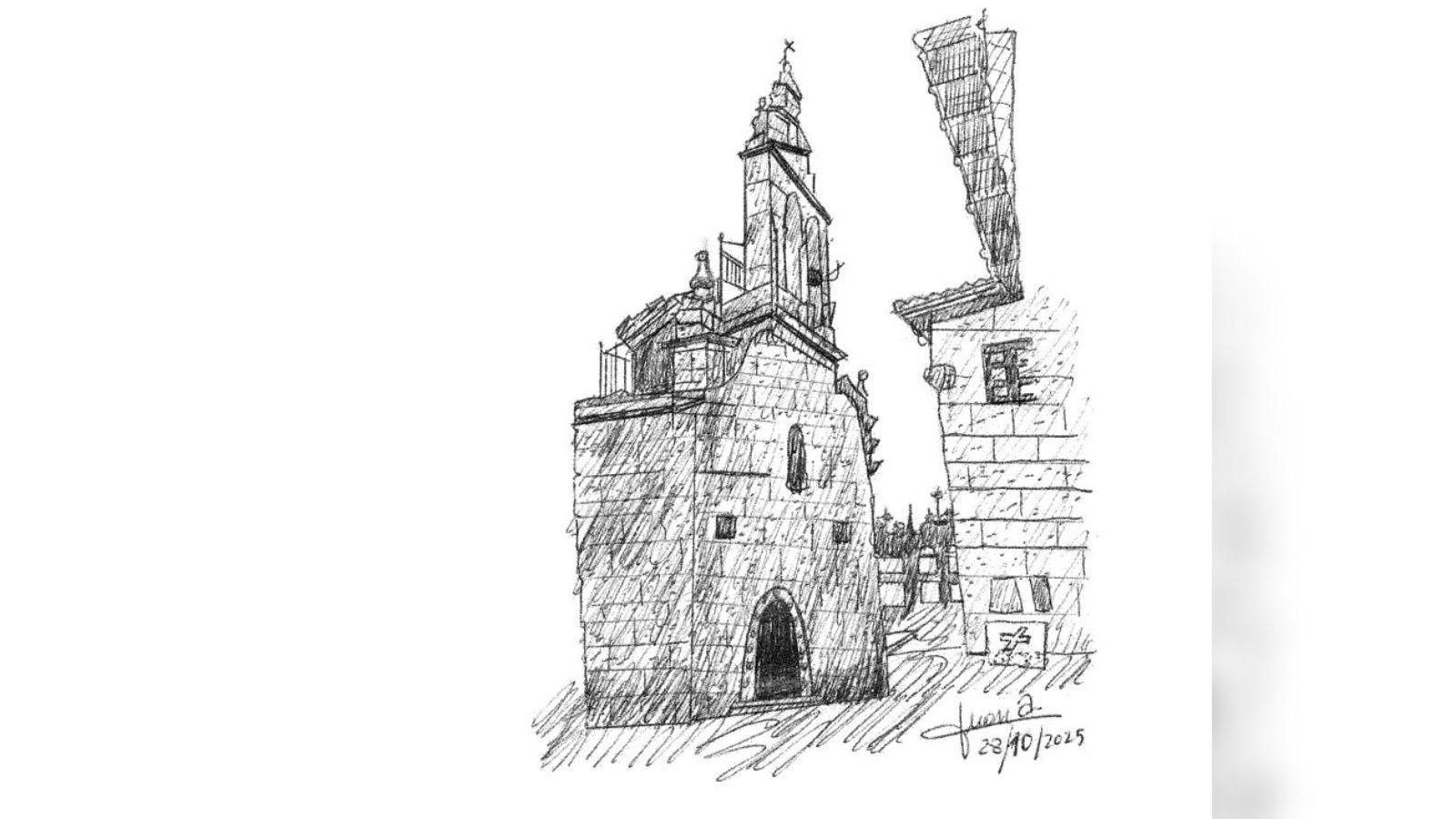 A primitiva igrexa baixo a advocación de Santa María