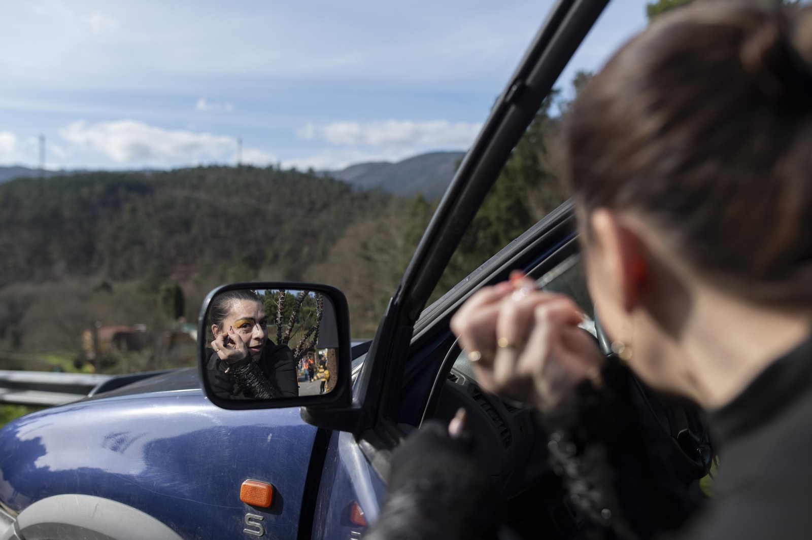 Galería | O Zamaruco dixo adeus ao Entroido en Cortegada o Entroido coas súas comparsas
