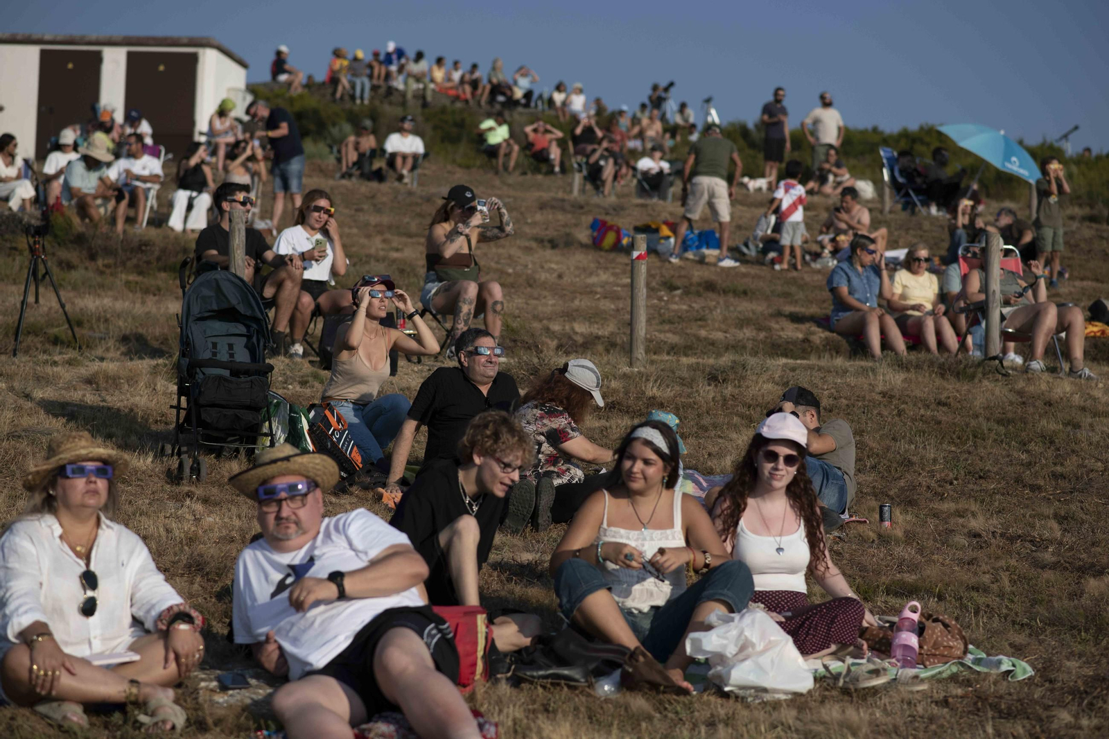 Galería | El observatorio de Trevinca, en A Veiga, vive una jornada histórica de eclipse