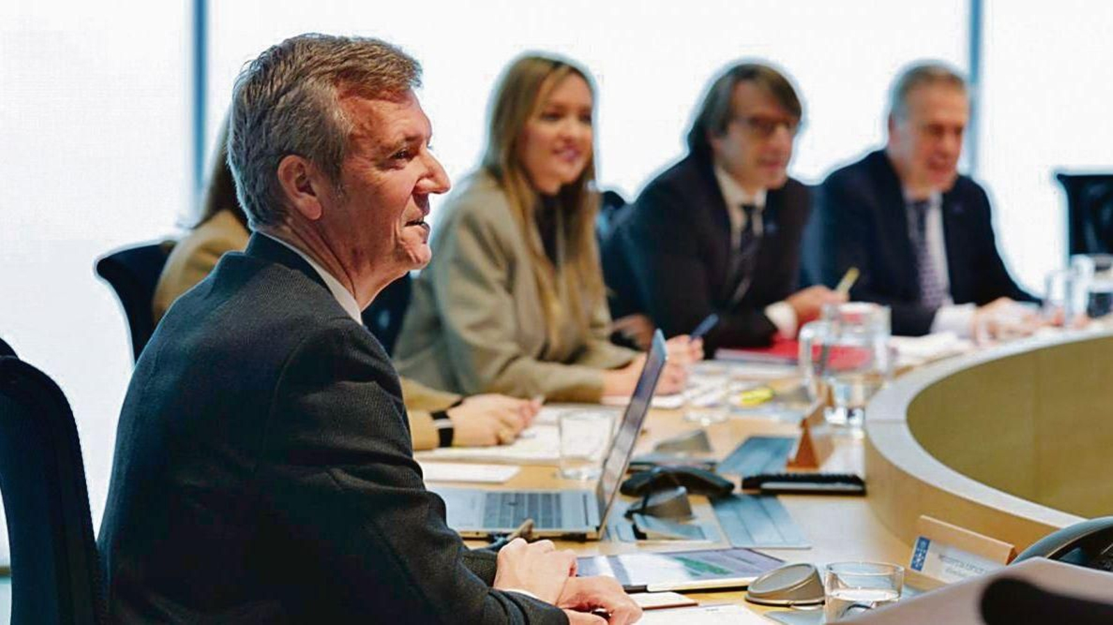 Alfonso Rueda presidíu onte o primeiro Consello da Xunta do mes de decembro.