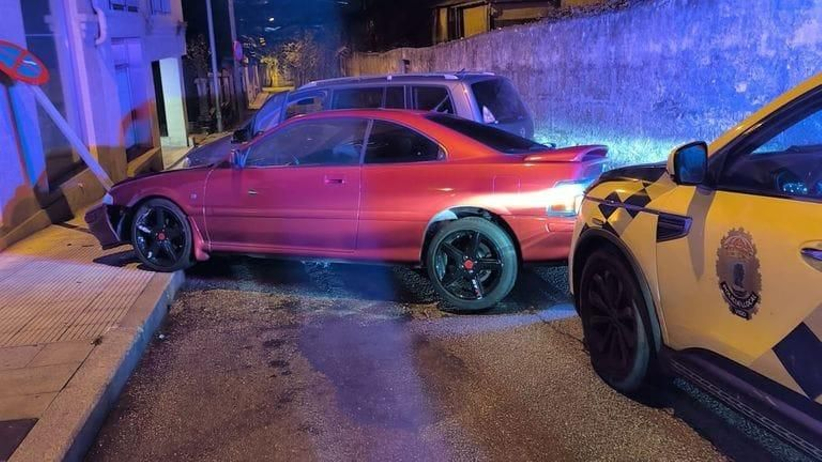 El vehículo que protagonizó la persecución en año nuevo en Vigo.