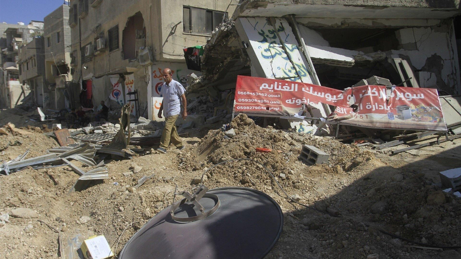 La ciudad de Tulkarem, destruida por los ataques de Israel. // Europa Press