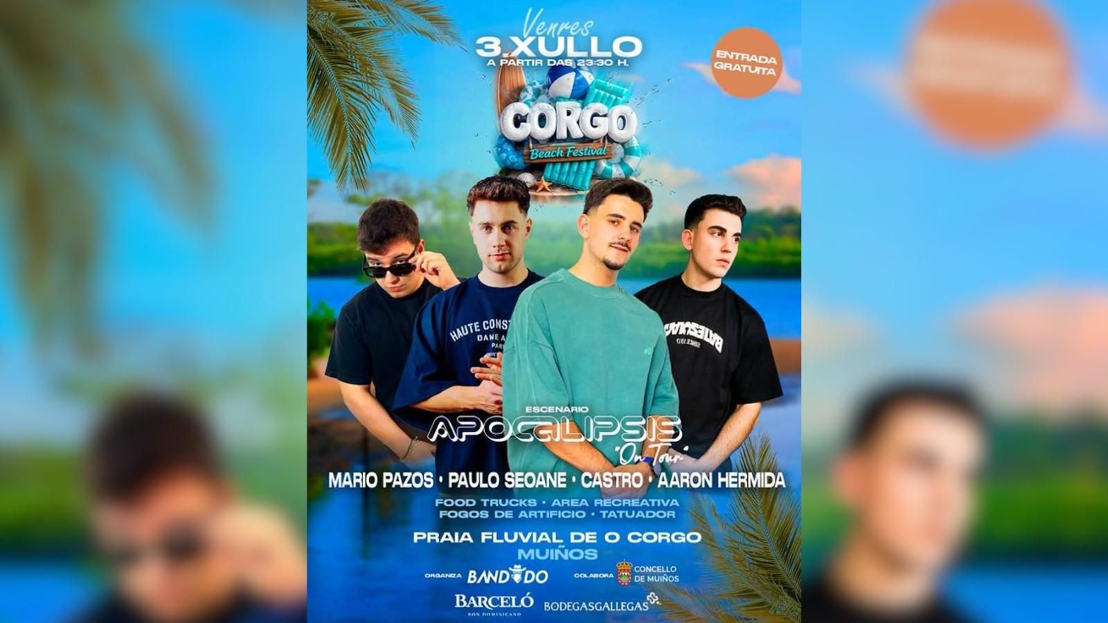Cartel del Corgo Beach Festival.