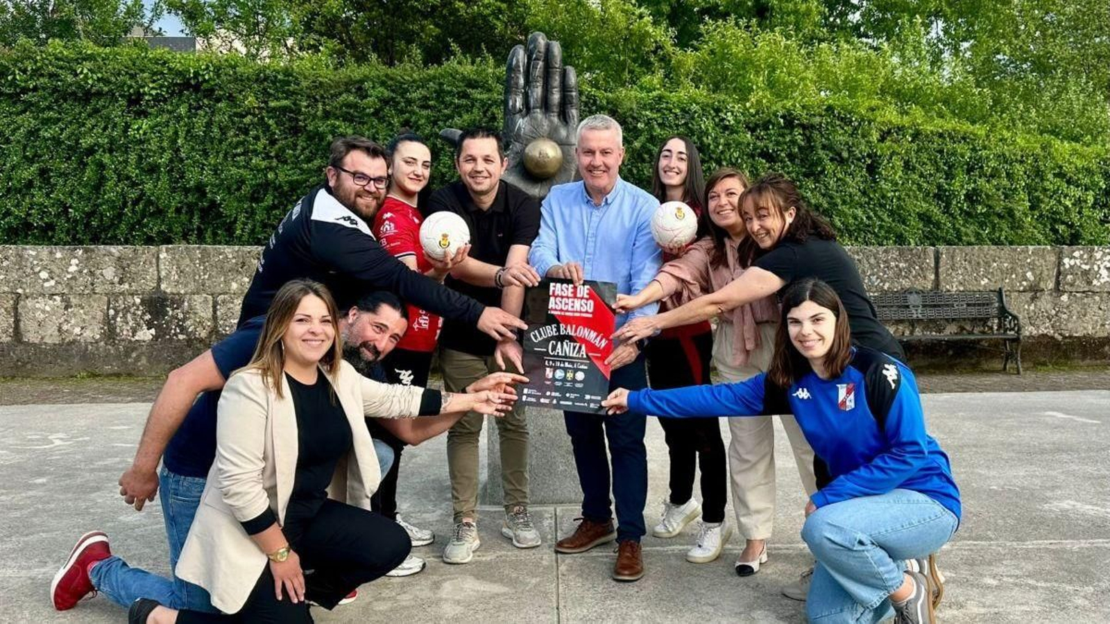 Presentación del importante evento de Balonmano que acoge A Caniza.