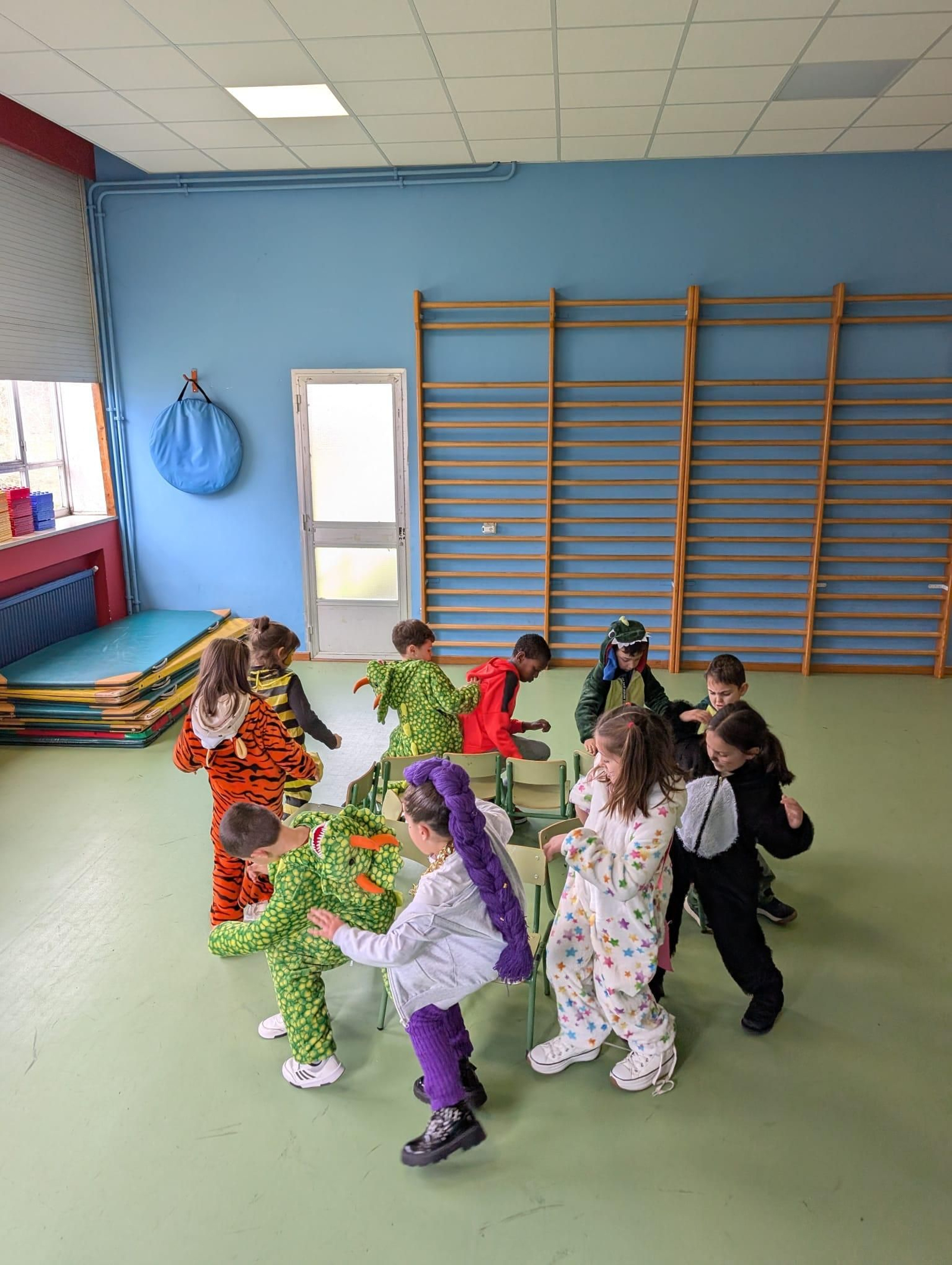 O Entroido no colexio de Sarreaus