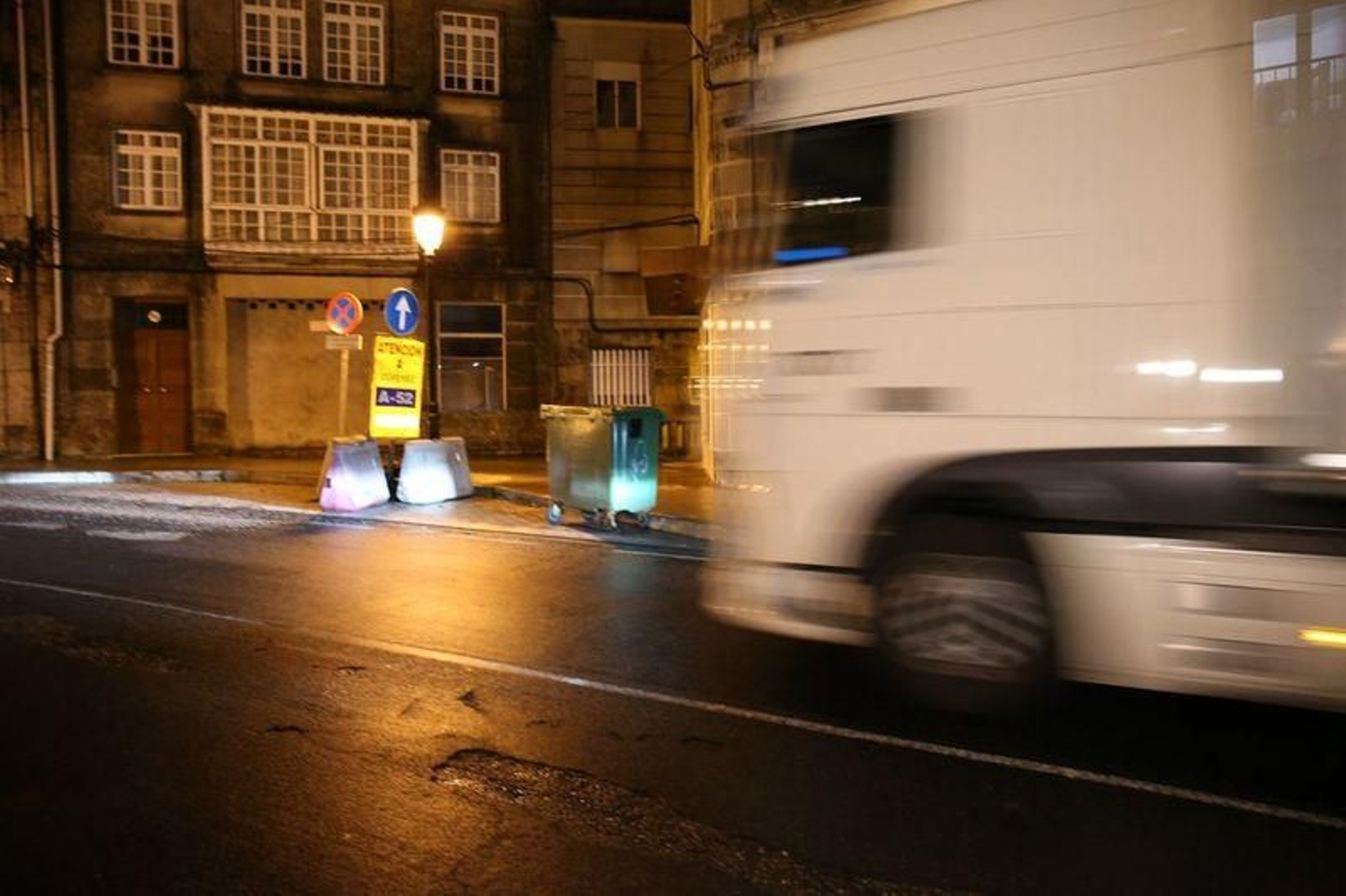 La N-120, a su paso por A Cañiza // FOTO: ALBERTE