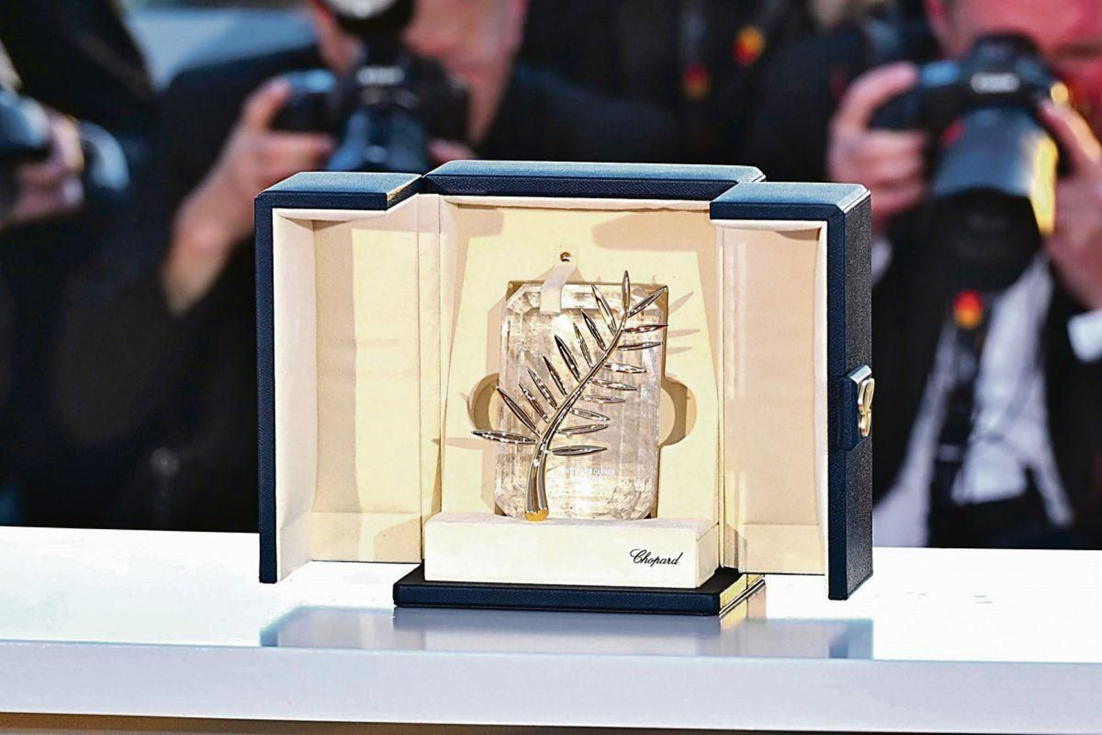 La Palma de Oro, el trofeo del Festival de Cine de Cannes, elaborada por la firma Chopard.