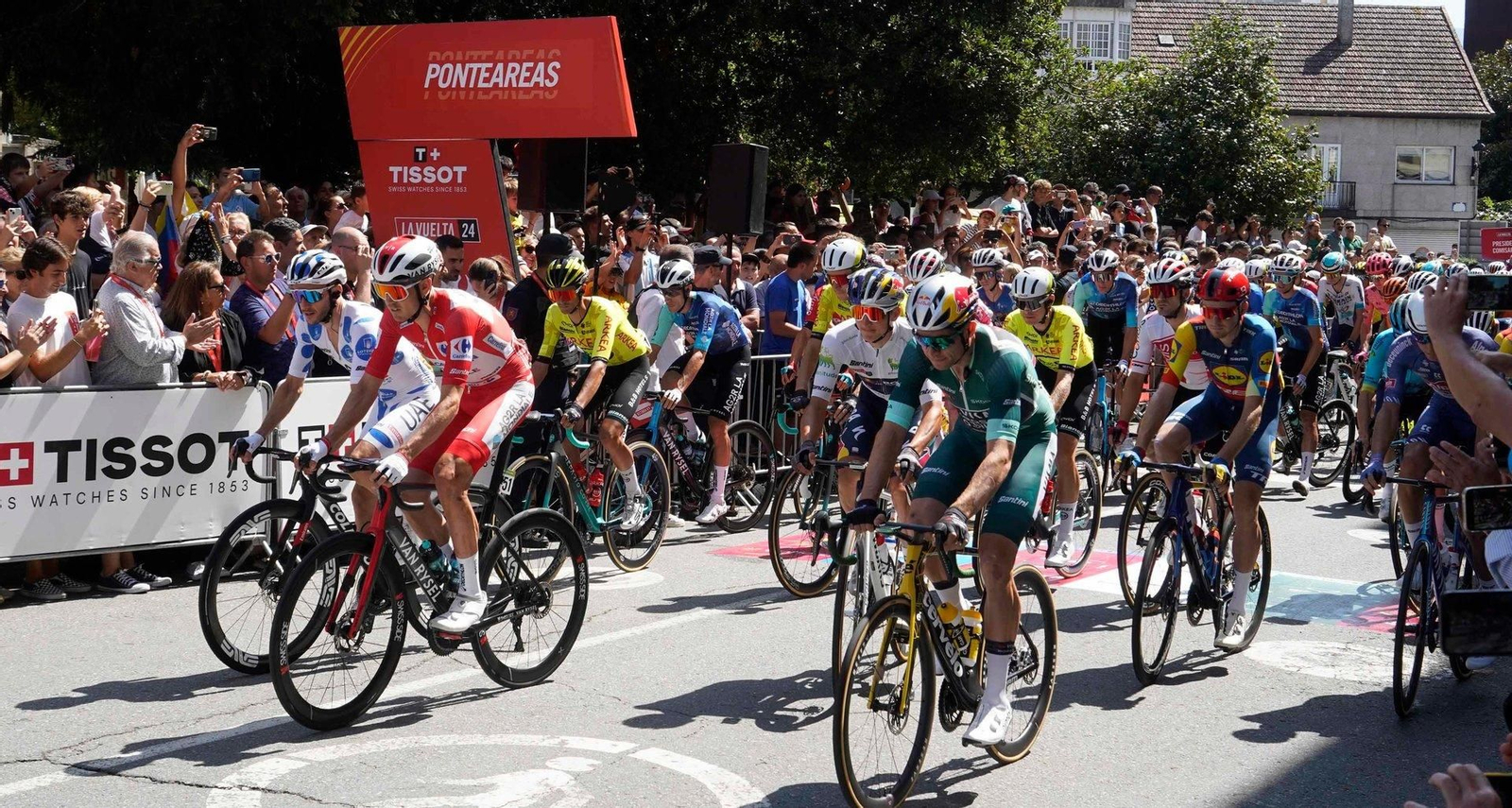 Participantes en la décima etapa de La Vuelta a España.