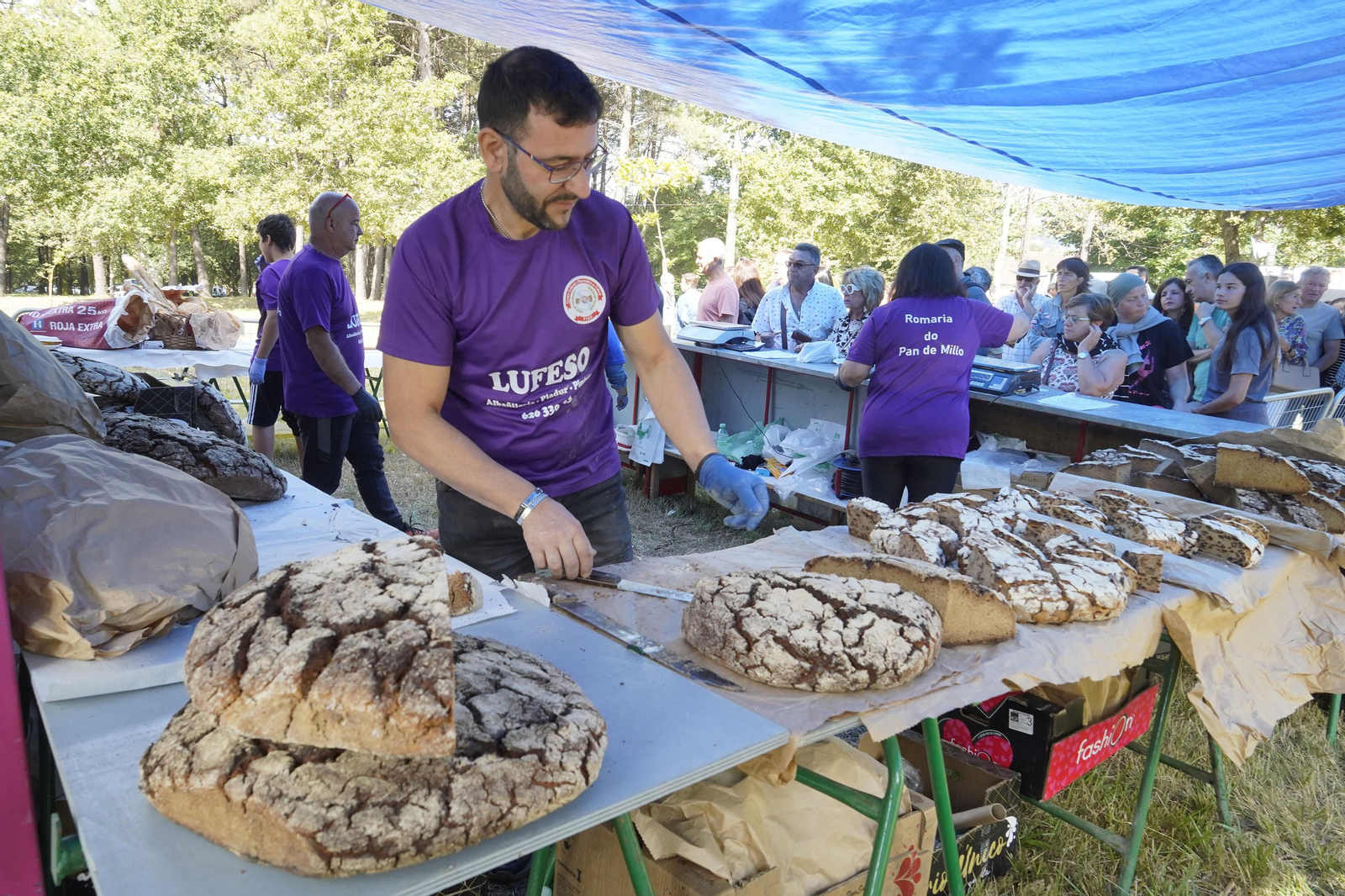 Celebración de la Romaría do Pan de Millo en Cabral.