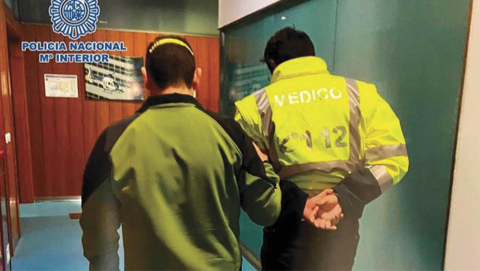 Rubén I.V. durante su detención.