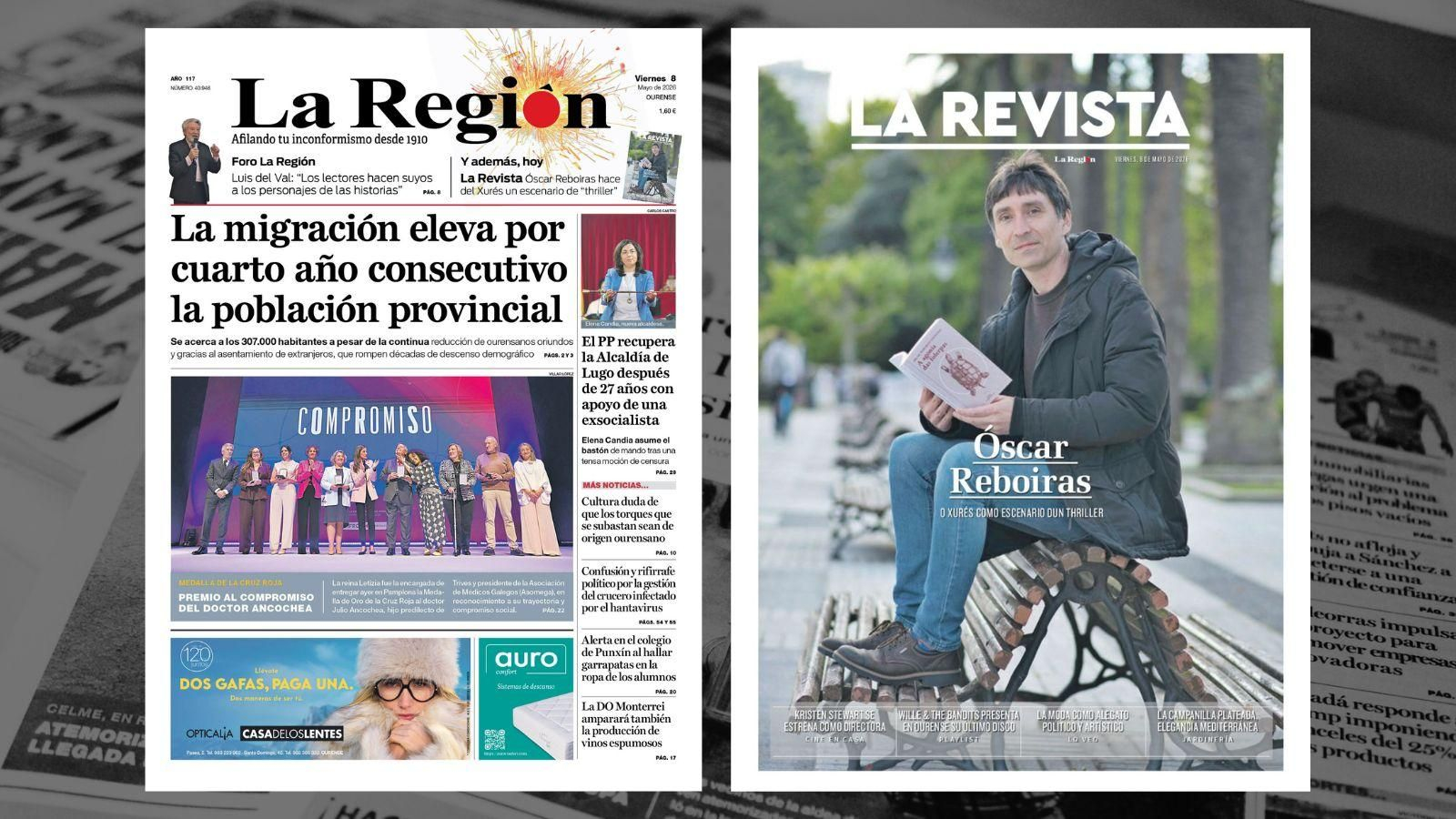 La portada de La Región de este viernes.