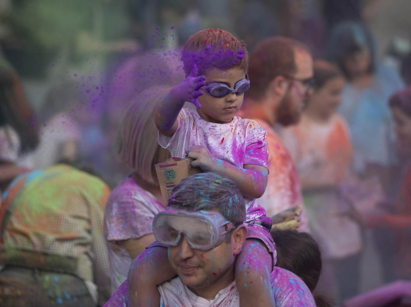 Galería | La fiesta de colores en Xinzo en imágenes