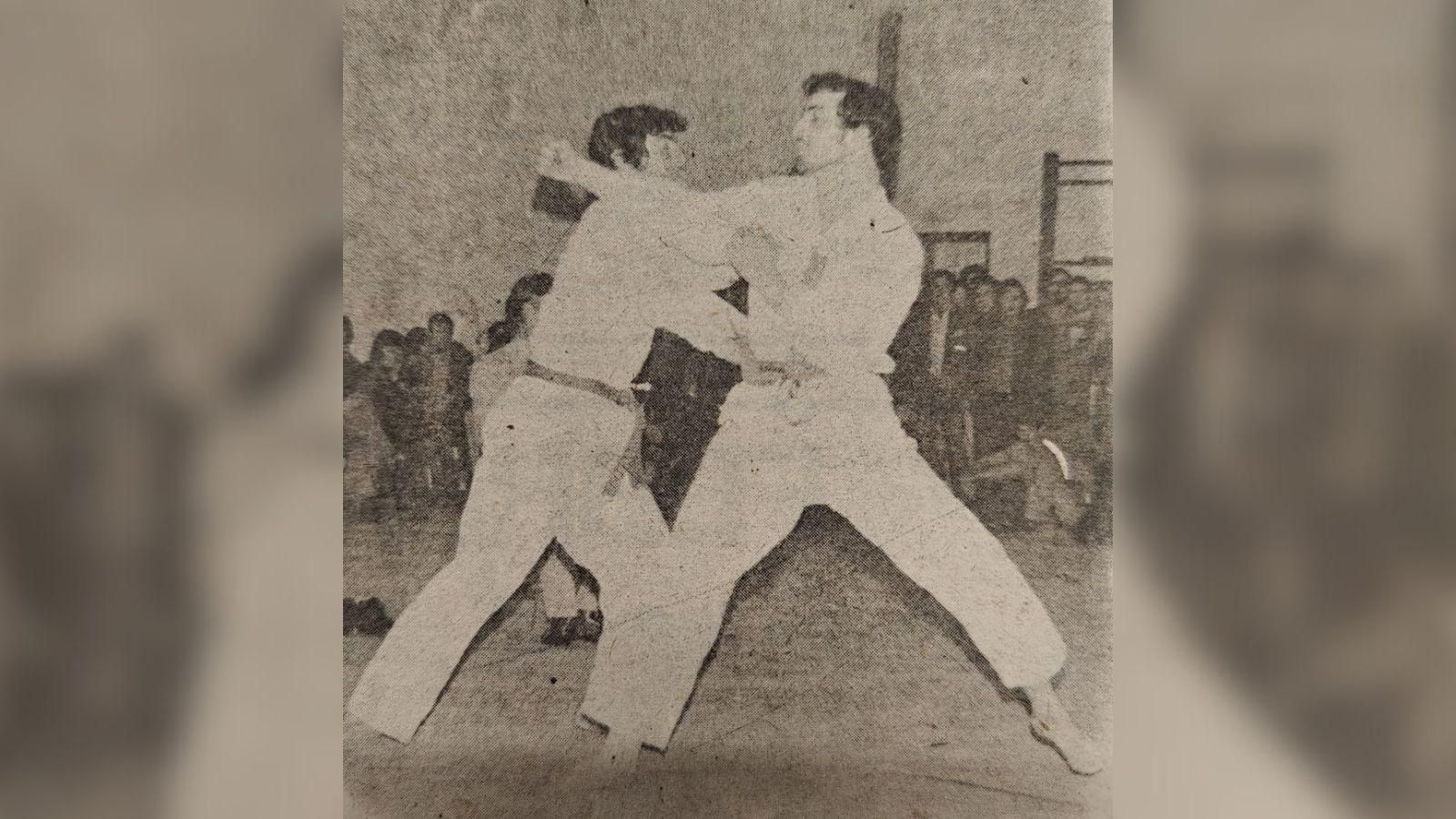 A la derecha Abelardo Pérez Gabriel.