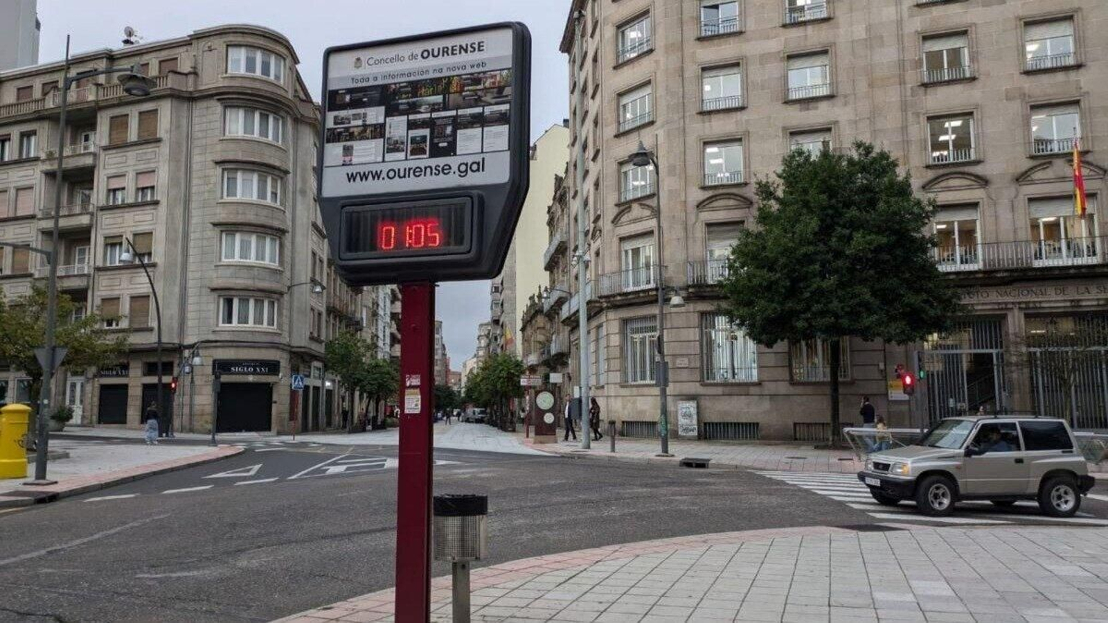 El termómetro del Parque de San Lázaro