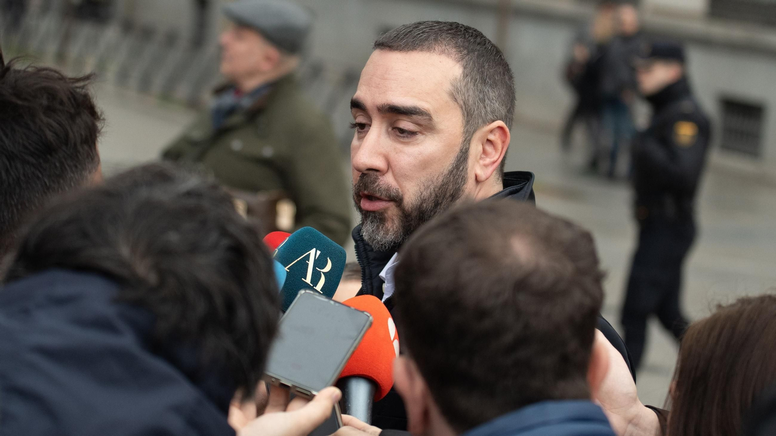 El empresario Víctor de Aldama a la salida de la Audiencia Nacional.