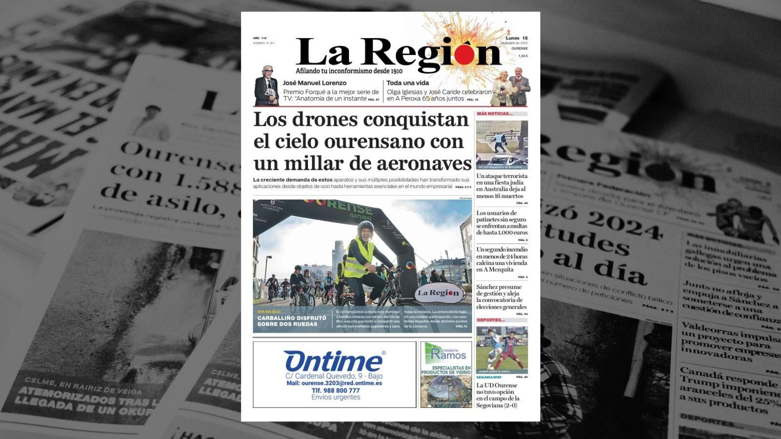La portada de La Región